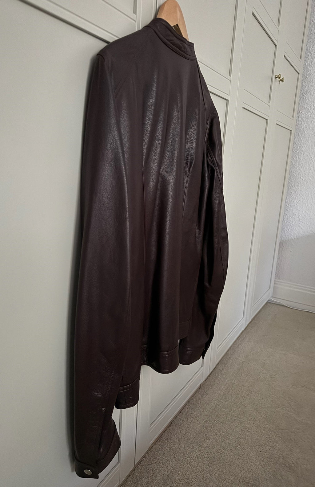 F/W 18 "SISYPHUS" Calf Leather "Lou" Jacket Rick Owens IT50