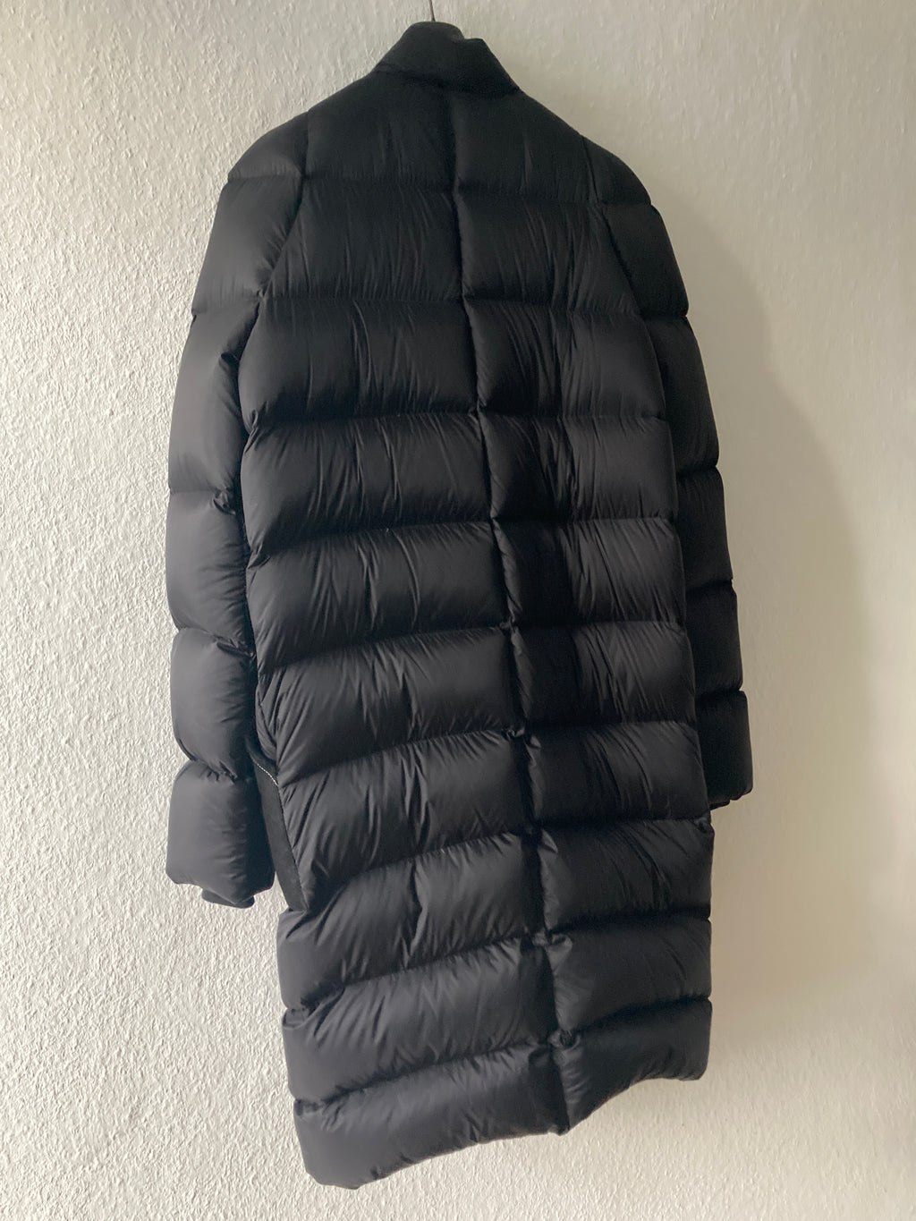 F/W 19 "LARRY" Black Runway Zionic Down Shearling Pocket Coat Rick Owens IT50/M