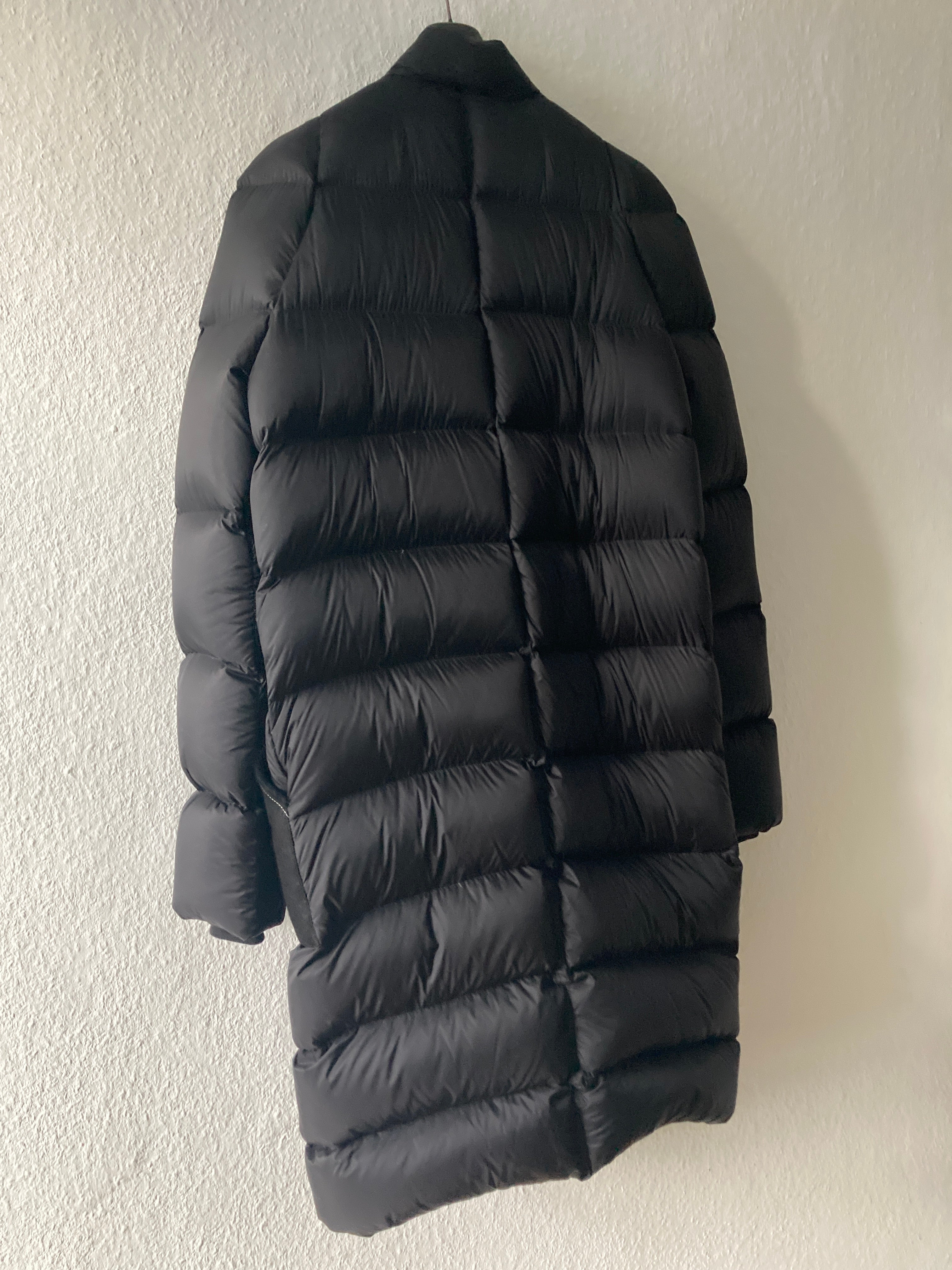 F/W 19 "LARRY" Black Runway Zionic Down Shearling Pocket Coat Rick Owens IT50/M