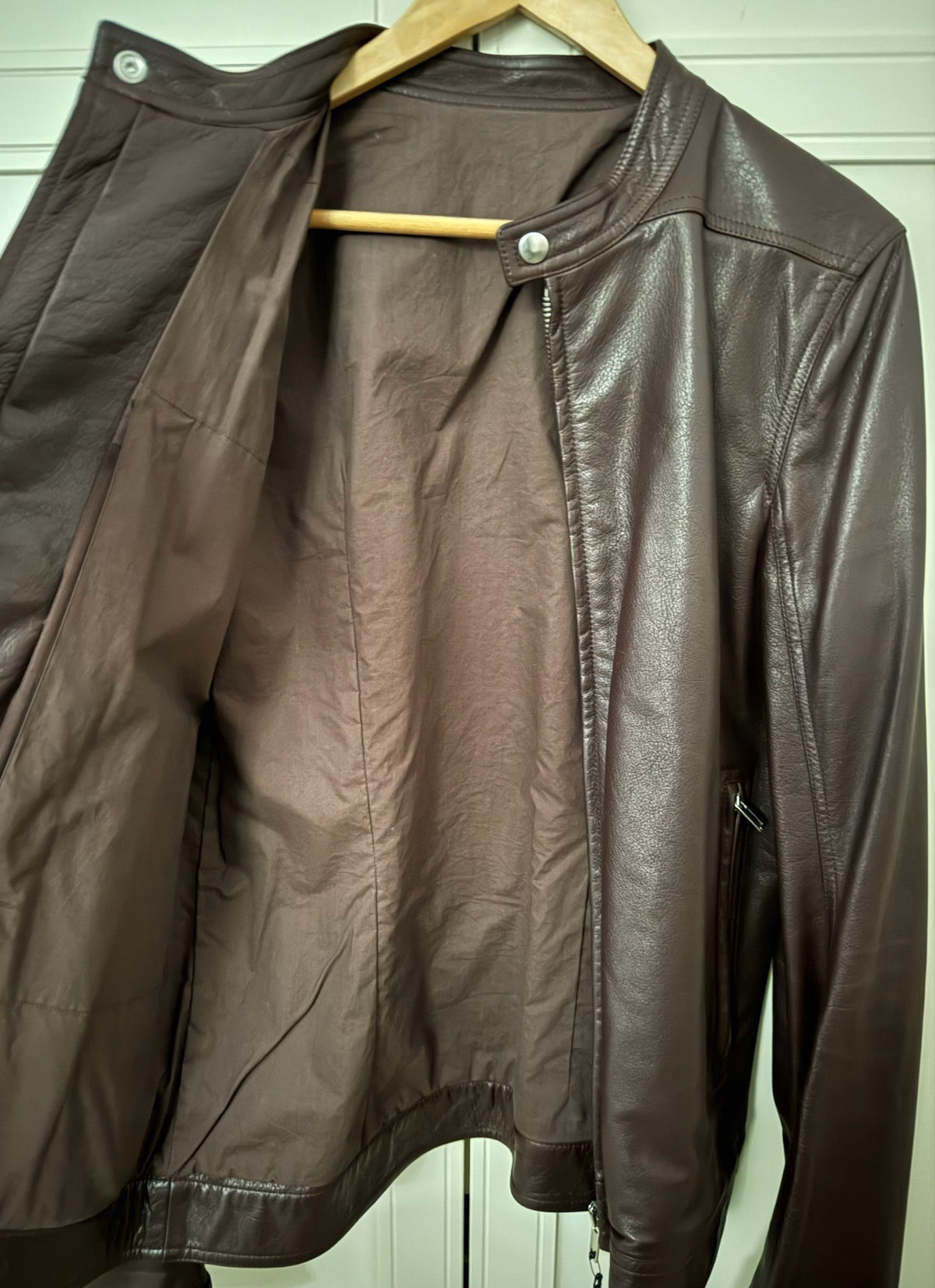 F/W 18 "SISYPHUS" Calf Leather "Lou" Jacket Rick Owens IT50