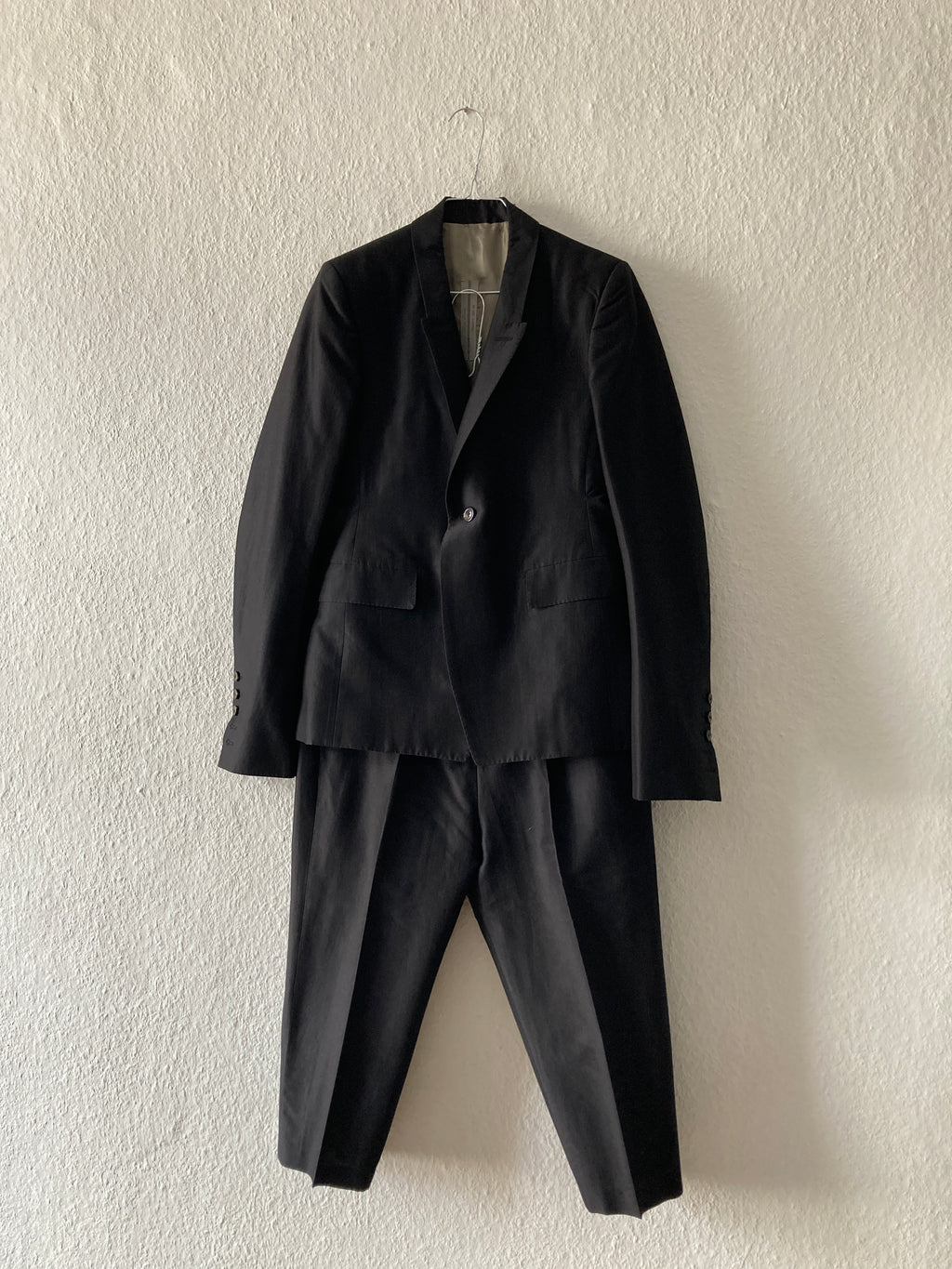S/S 20 "TECUATL" Silk & Cotton Suit w. Cropped Pants IT50/M