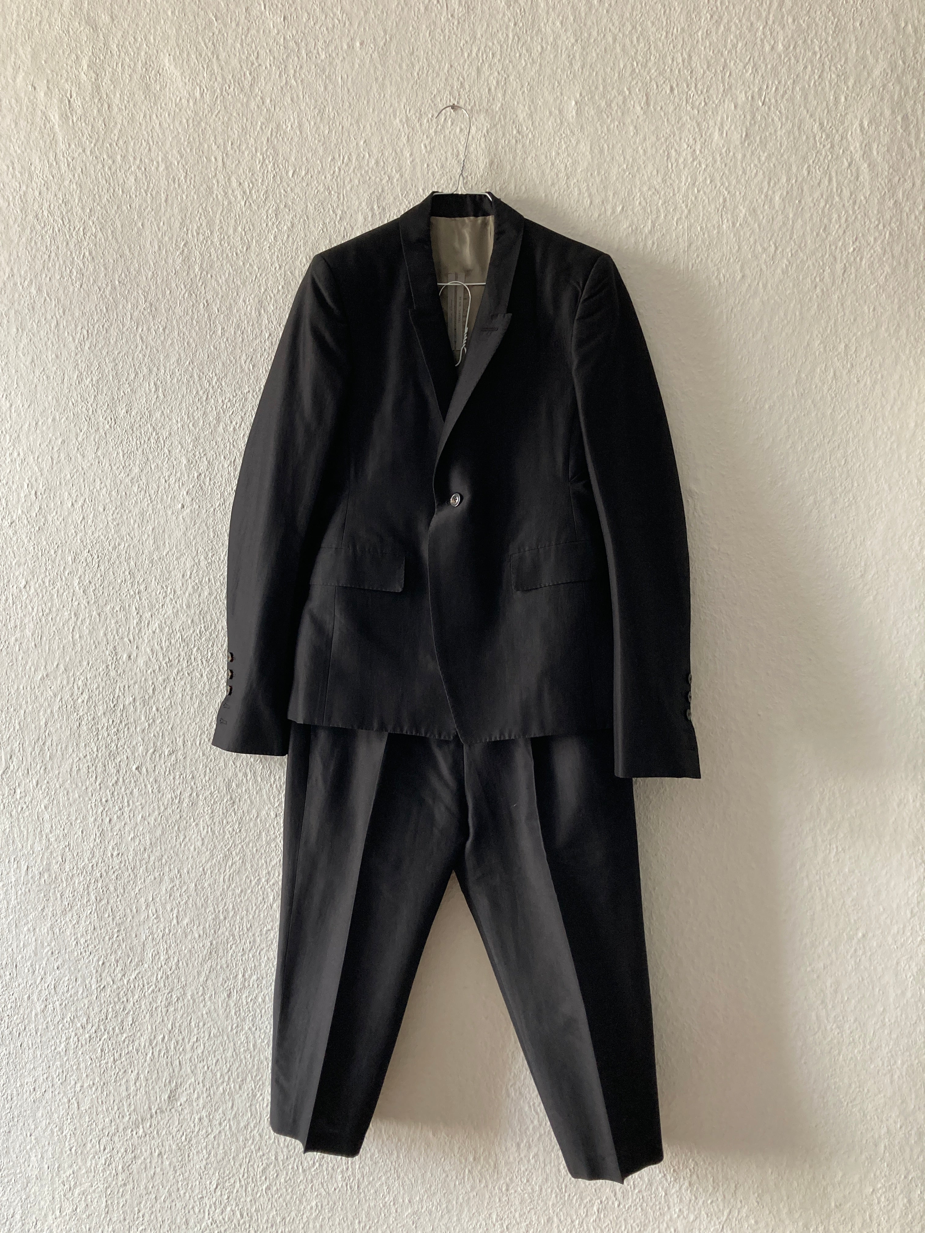 S/S 20 "TECUATL" Silk & Cotton Suit w. Cropped Pants IT50/M