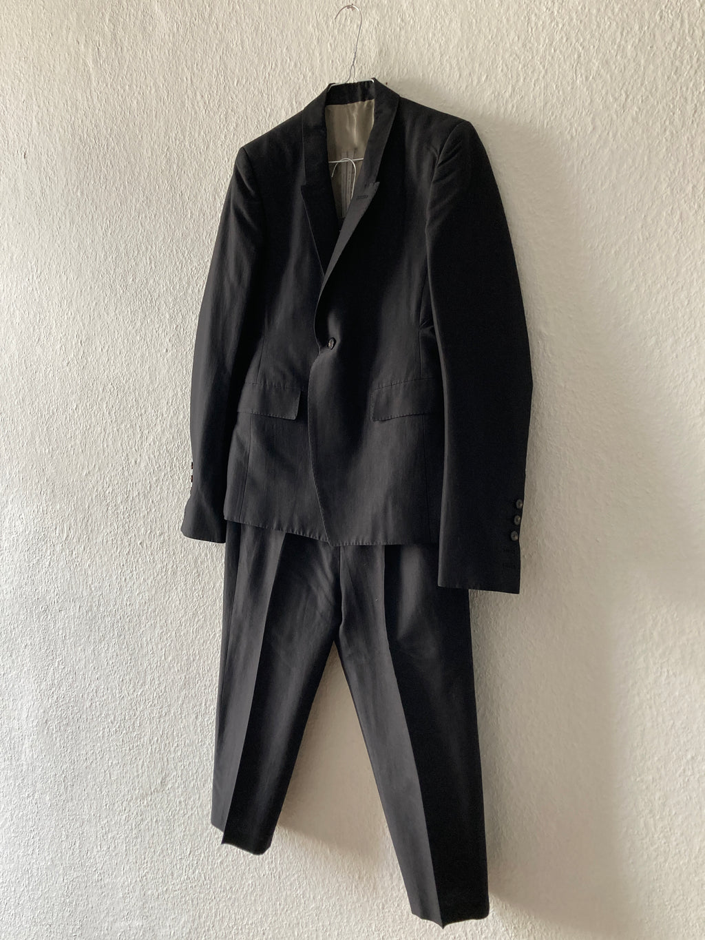 S/S 20 "TECUATL" Silk & Cotton Suit w. Cropped Pants IT50/M