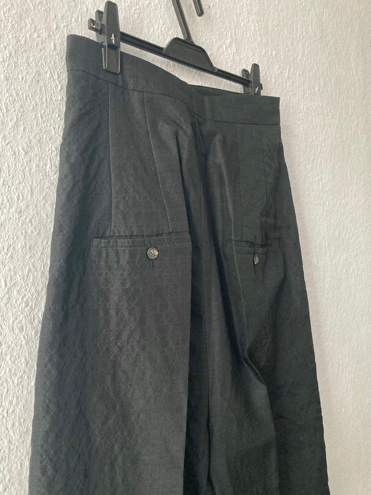 S/S 18 "DIRT" Runway Silk & Wool Pleated Viscontis Trousers