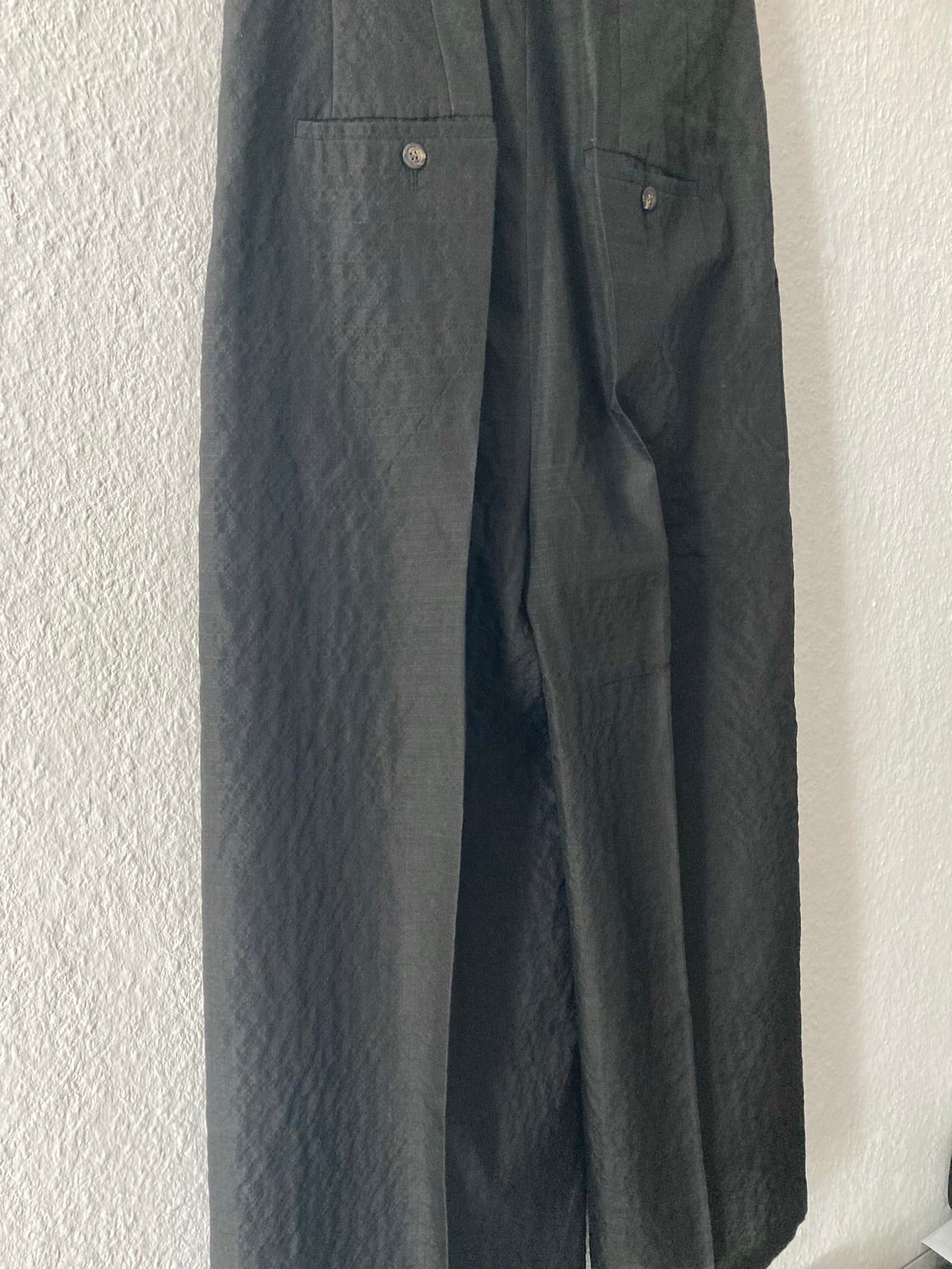 S/S 18 "DIRT" Runway Silk & Wool Pleated Viscontis Trousers