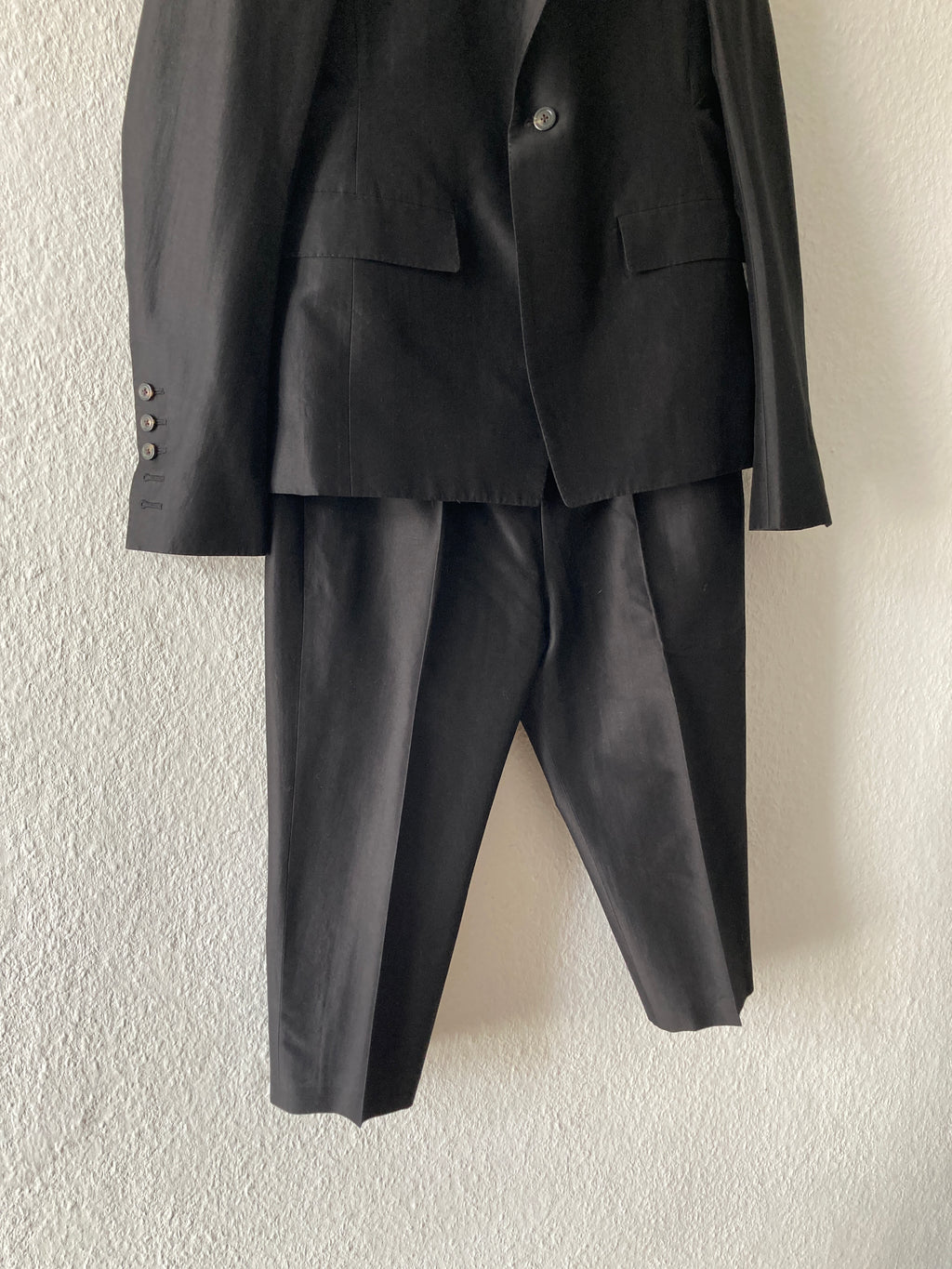 S/S 20 "TECUATL" Silk & Cotton Suit w. Cropped Pants IT50/M