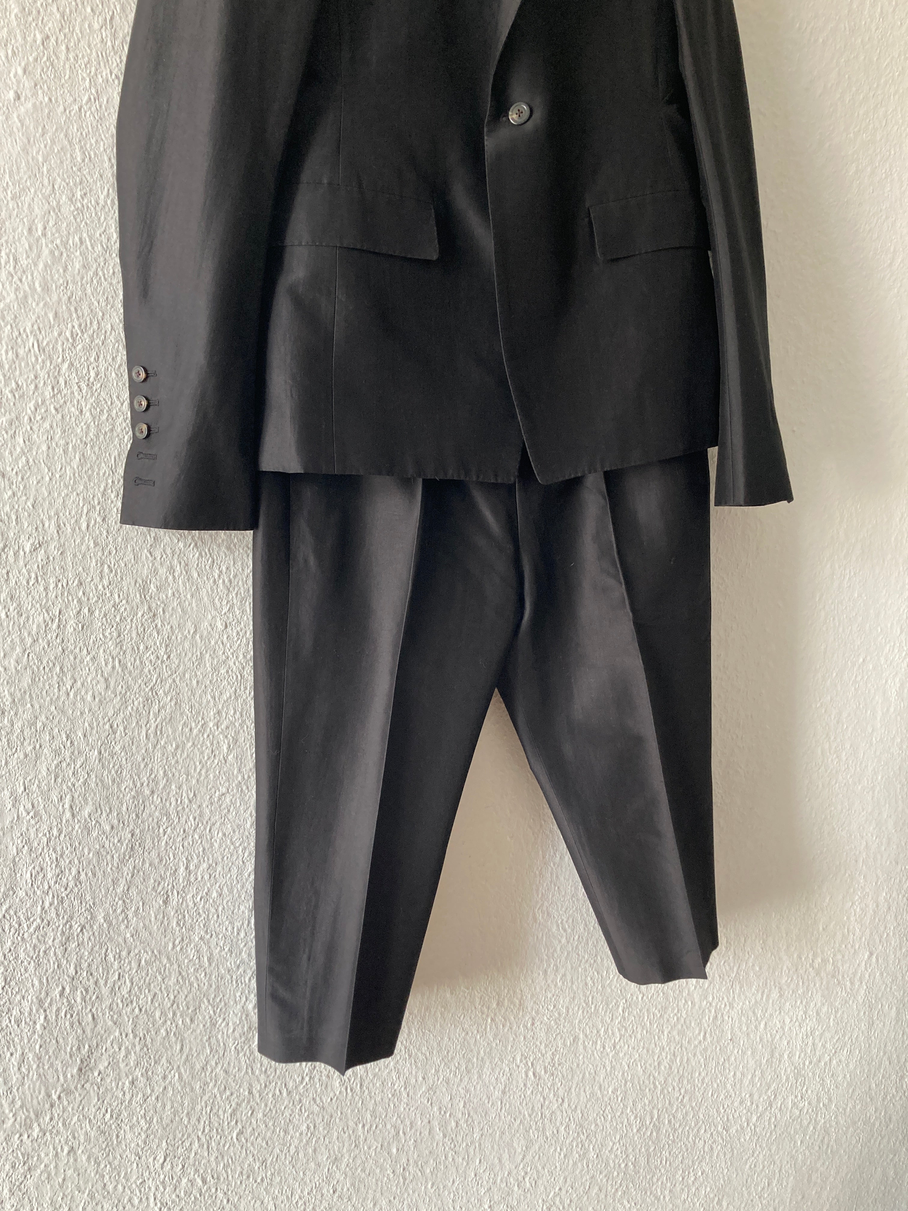 S/S 20 "TECUATL" Silk & Cotton Suit w. Cropped Pants IT50/M