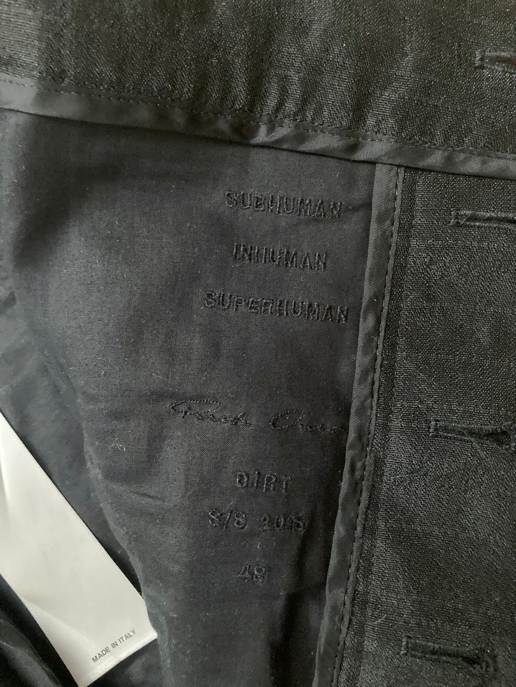 S/S 18 "DIRT" Runway Silk & Wool Pleated Viscontis Trousers