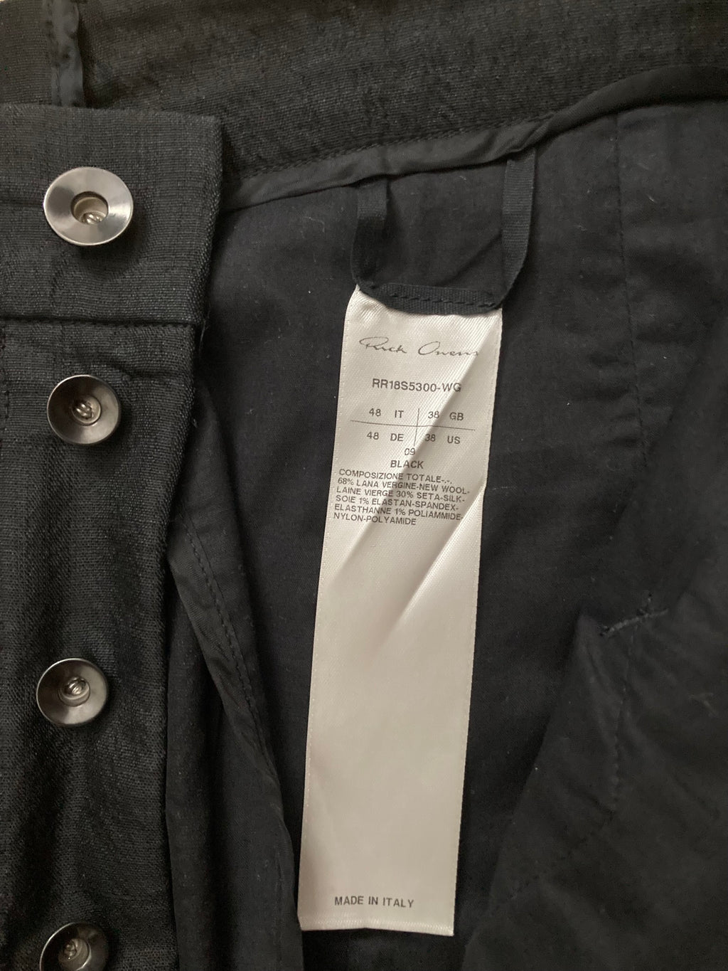 S/S 18 "DIRT" Runway Silk & Wool Pleated Viscontis Trousers