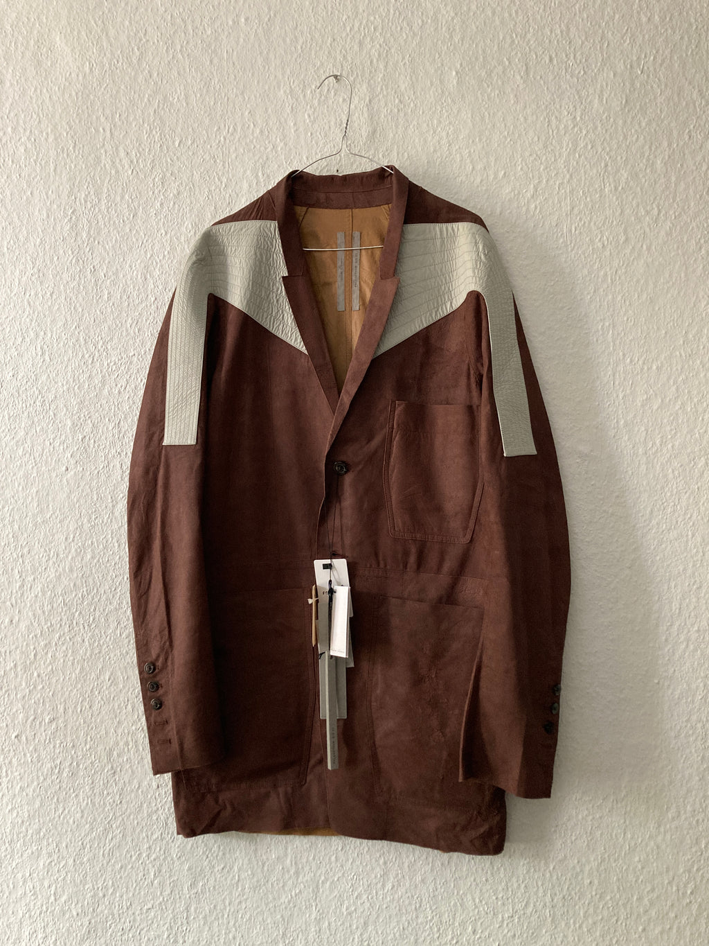 S/S 21  "PHLEGETHON" Runway Blistered Lamb Leather Lido Jacket