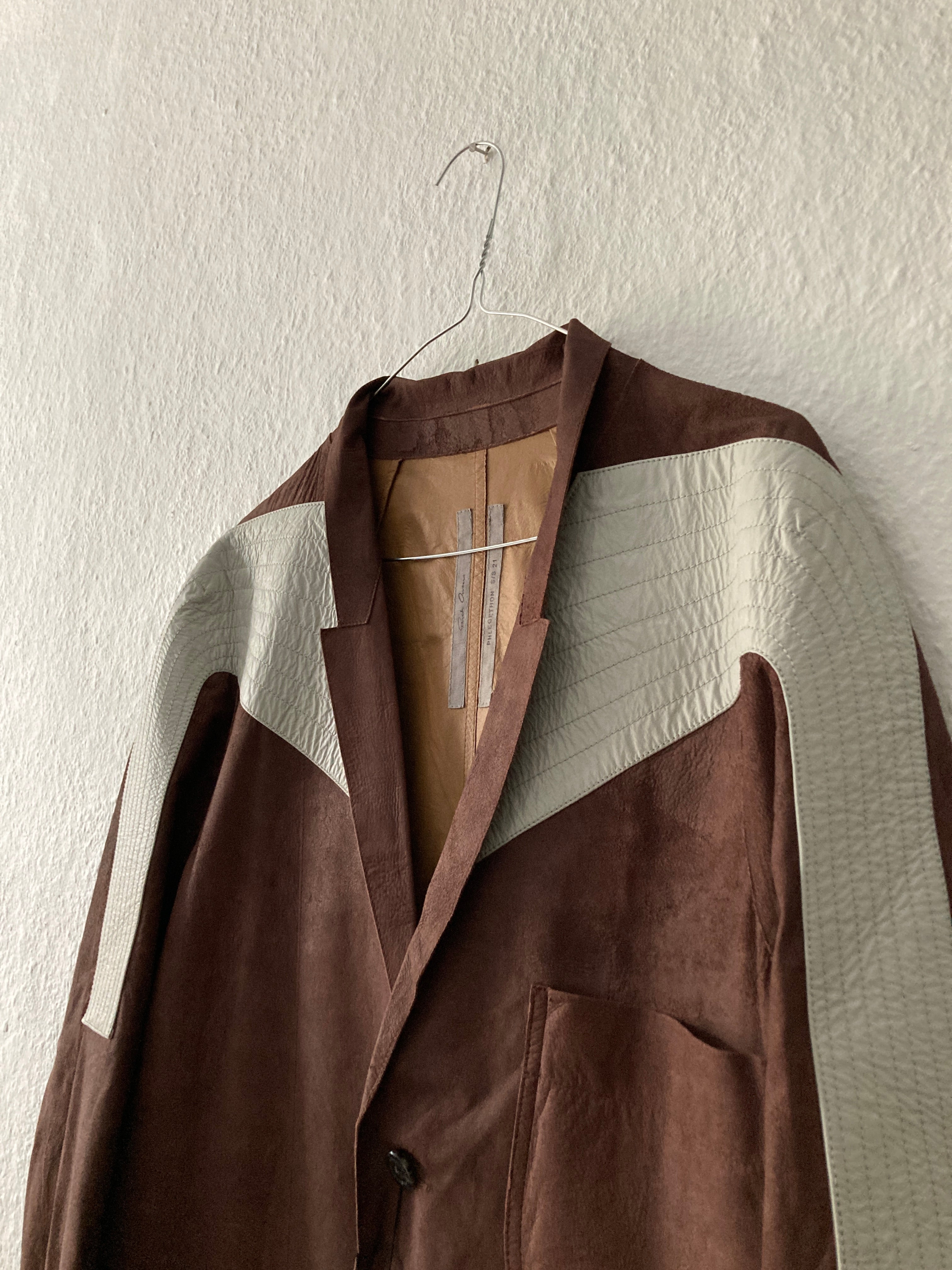 S/S 21  "PHLEGETHON" Runway Blistered Lamb Leather Lido Jacket