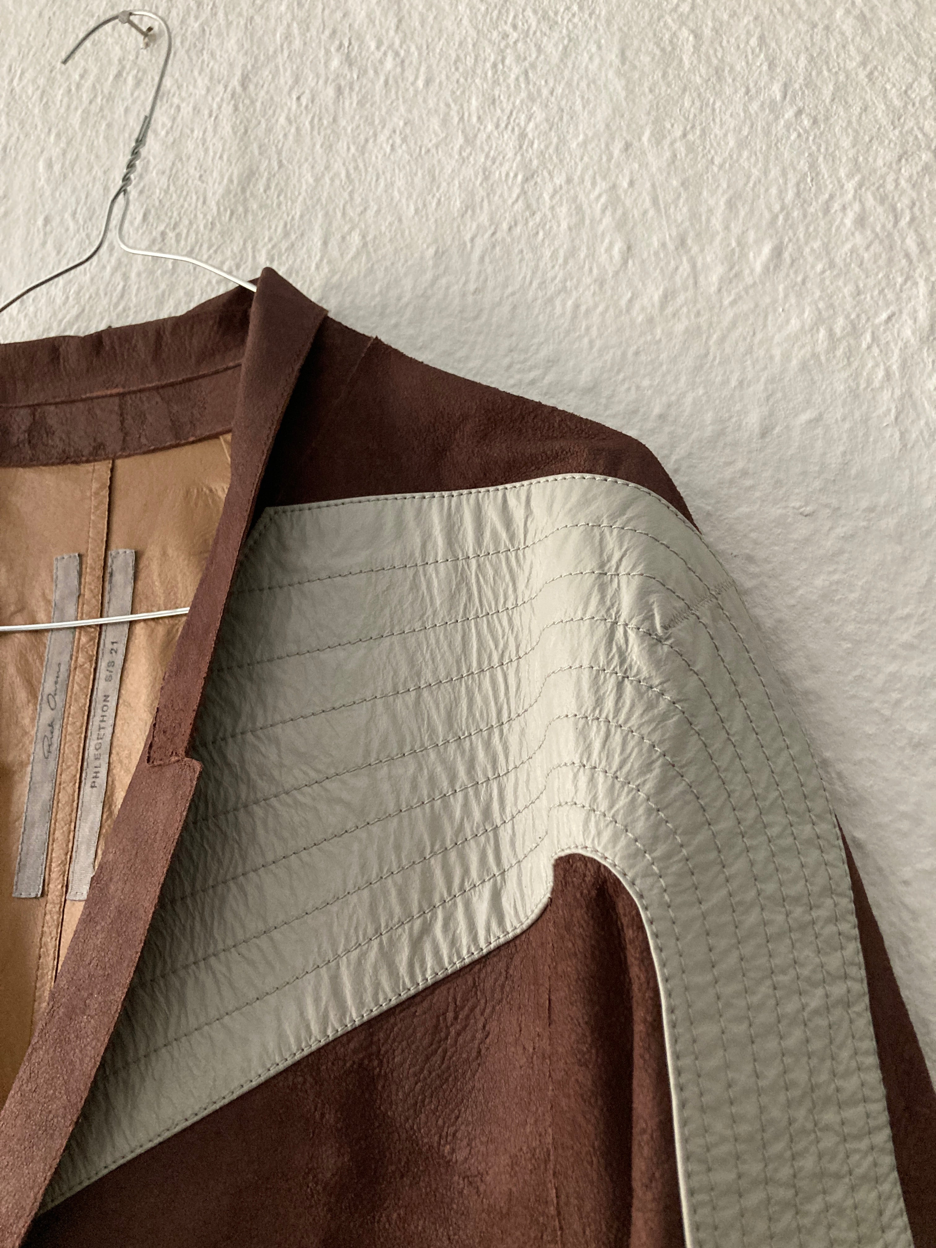 S/S 21  "PHLEGETHON" Runway Blistered Lamb Leather Lido Jacket