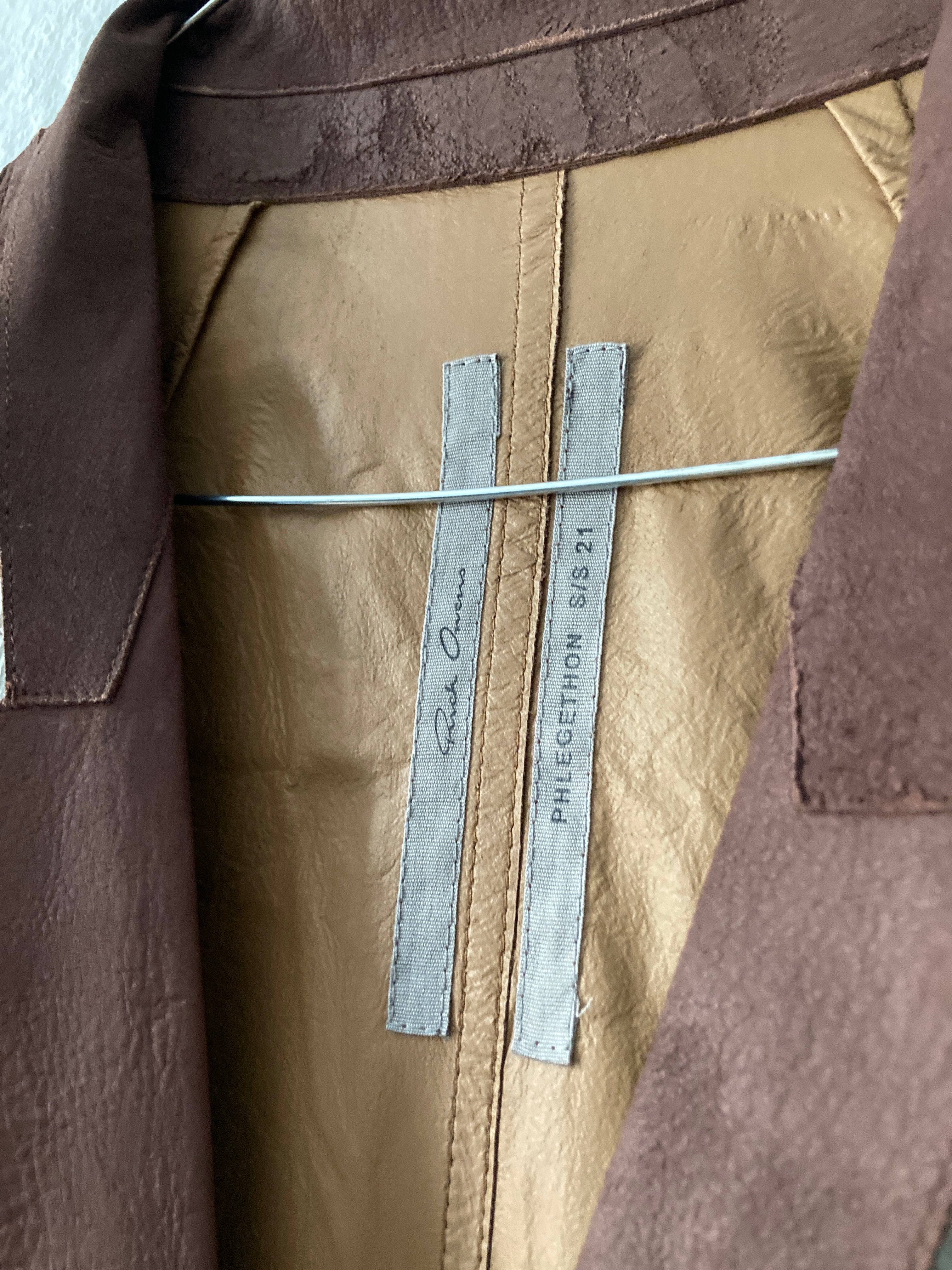 S/S 21  "PHLEGETHON" Runway Blistered Lamb Leather Lido Jacket