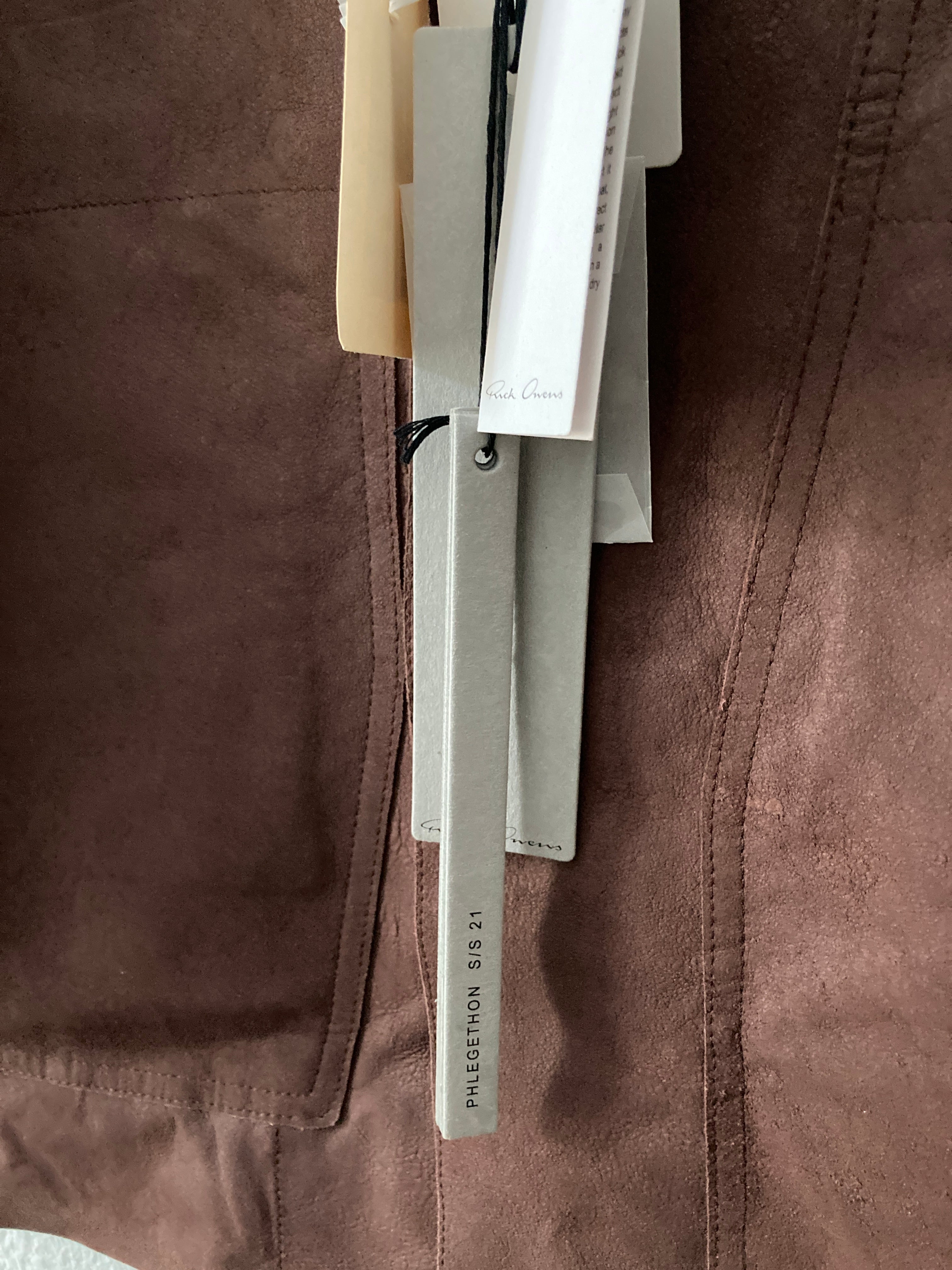 S/S 21  "PHLEGETHON" Runway Blistered Lamb Leather Lido Jacket