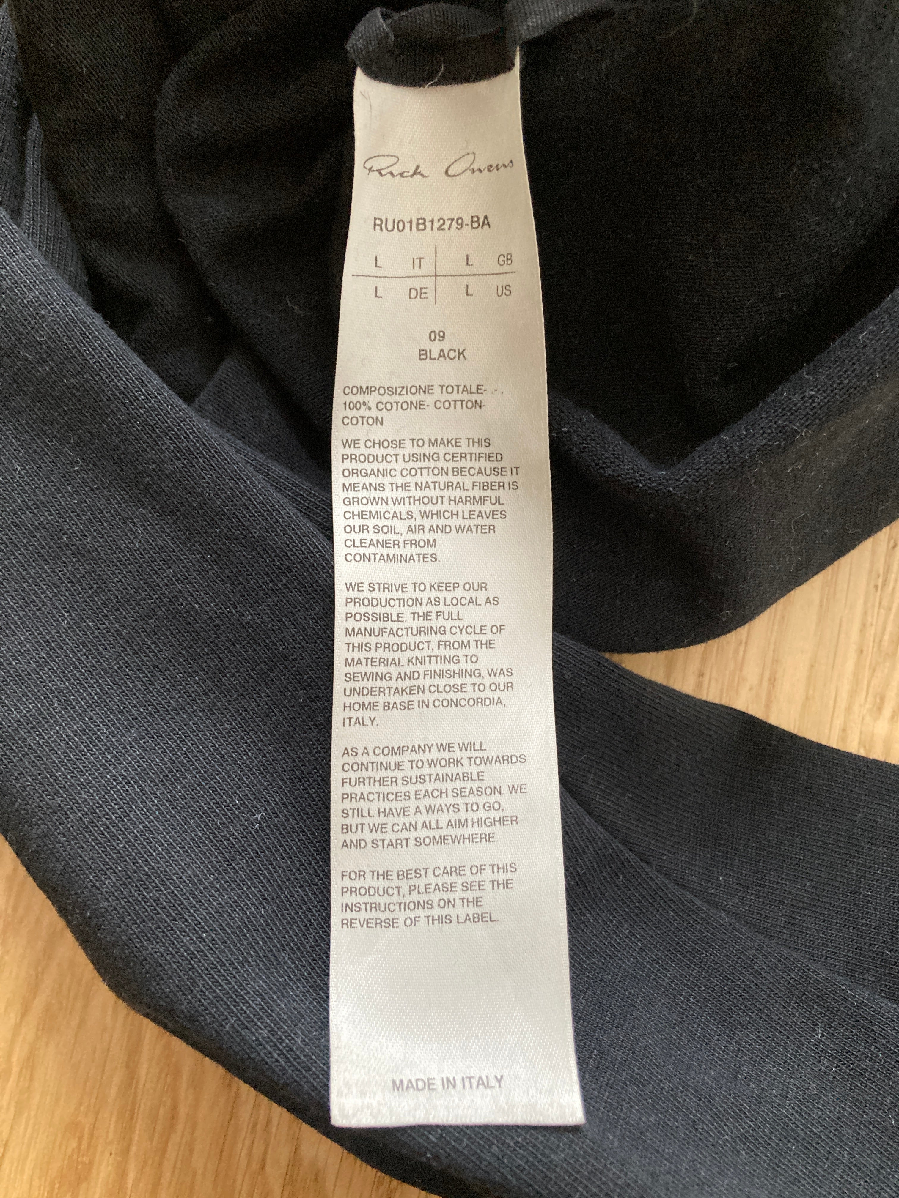 S/S 22 "FOGACHINE" Cropped Geth Sweatshirt Rick Owens L