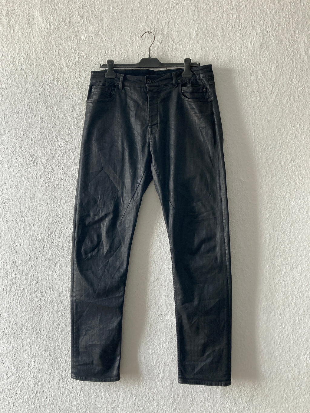 S/S 18 "DIRT" Waxed Torrance Cut Denim Jeans Rick Owens US36