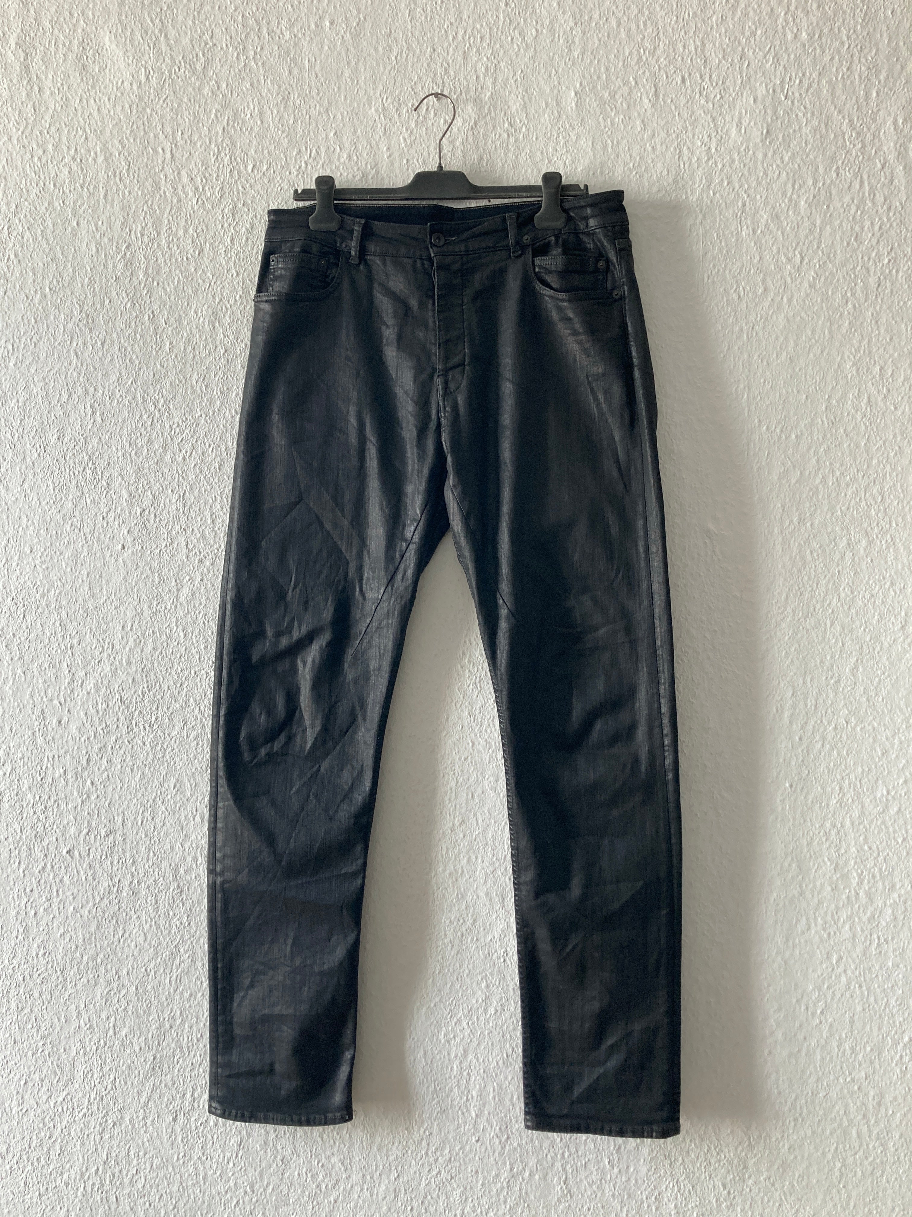 S/S 18 "DIRT" Waxed Torrance Cut Denim Jeans Rick Owens US36