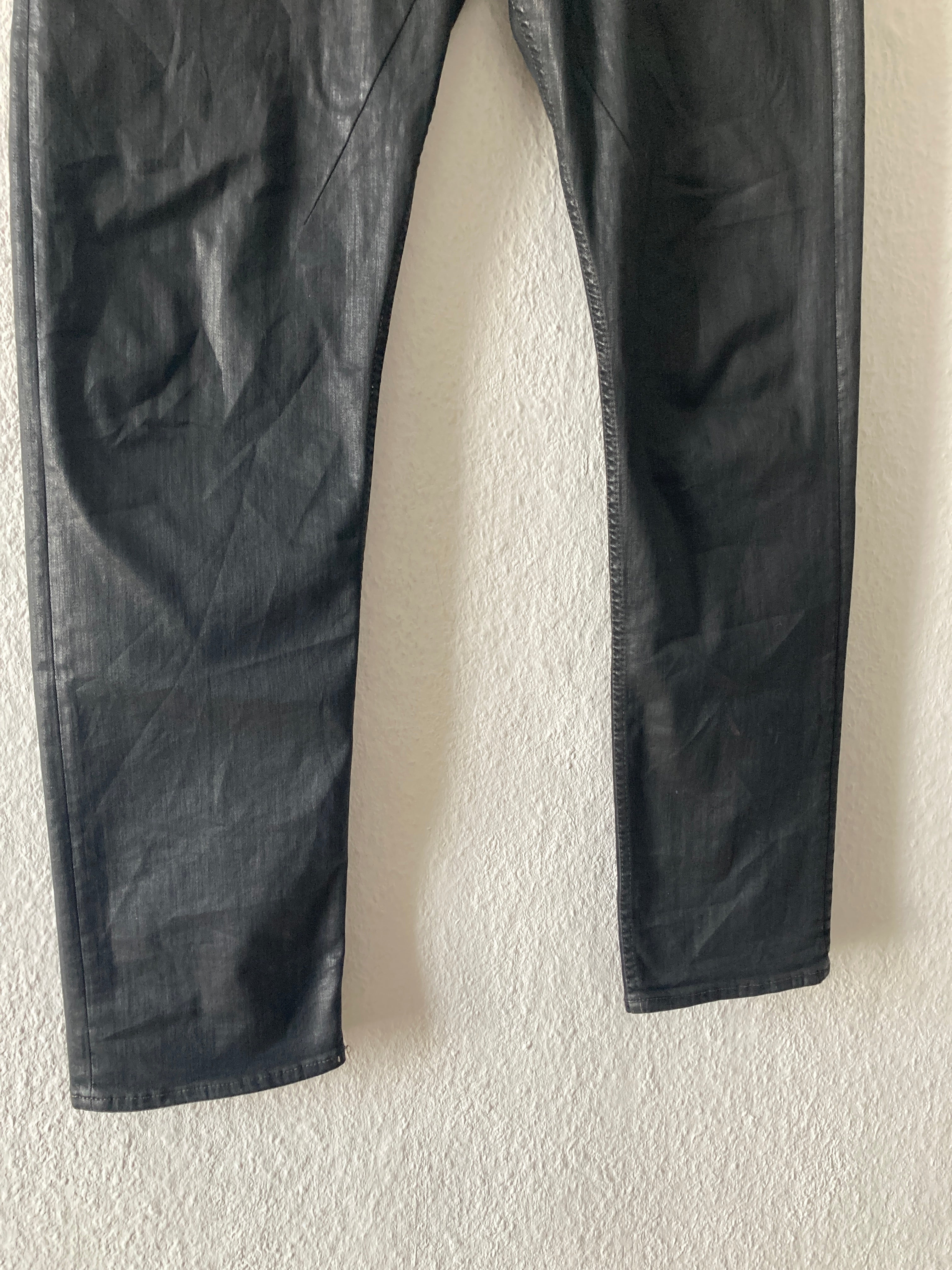 S/S 18 "DIRT" Waxed Torrance Cut Denim Jeans Rick Owens US36