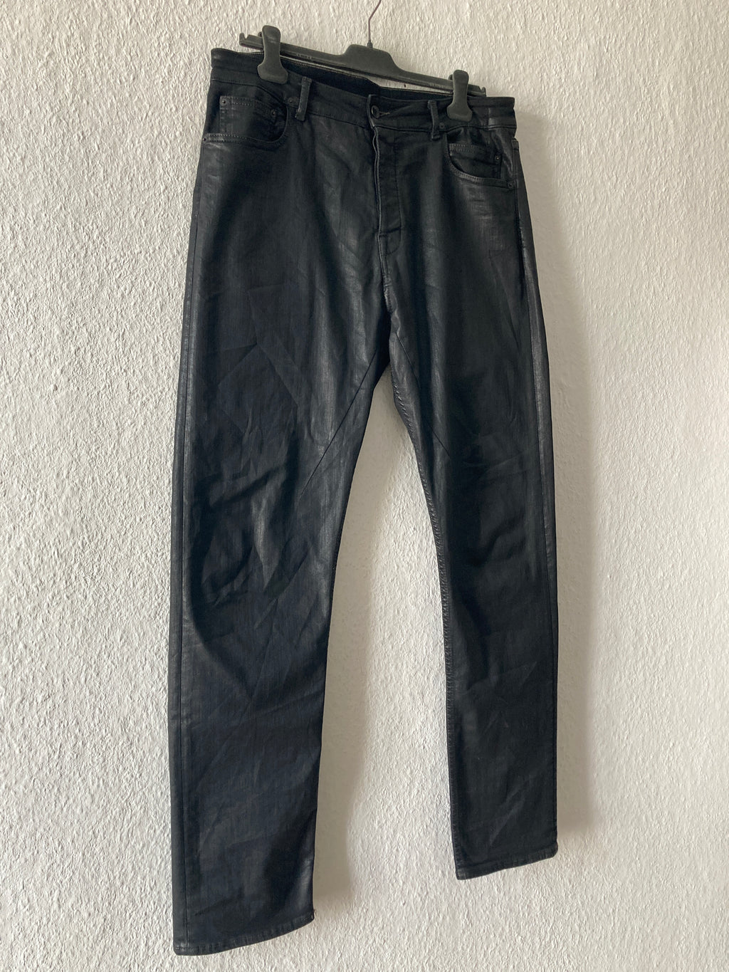 S/S 18 "DIRT" Waxed Torrance Cut Denim Jeans Rick Owens US36