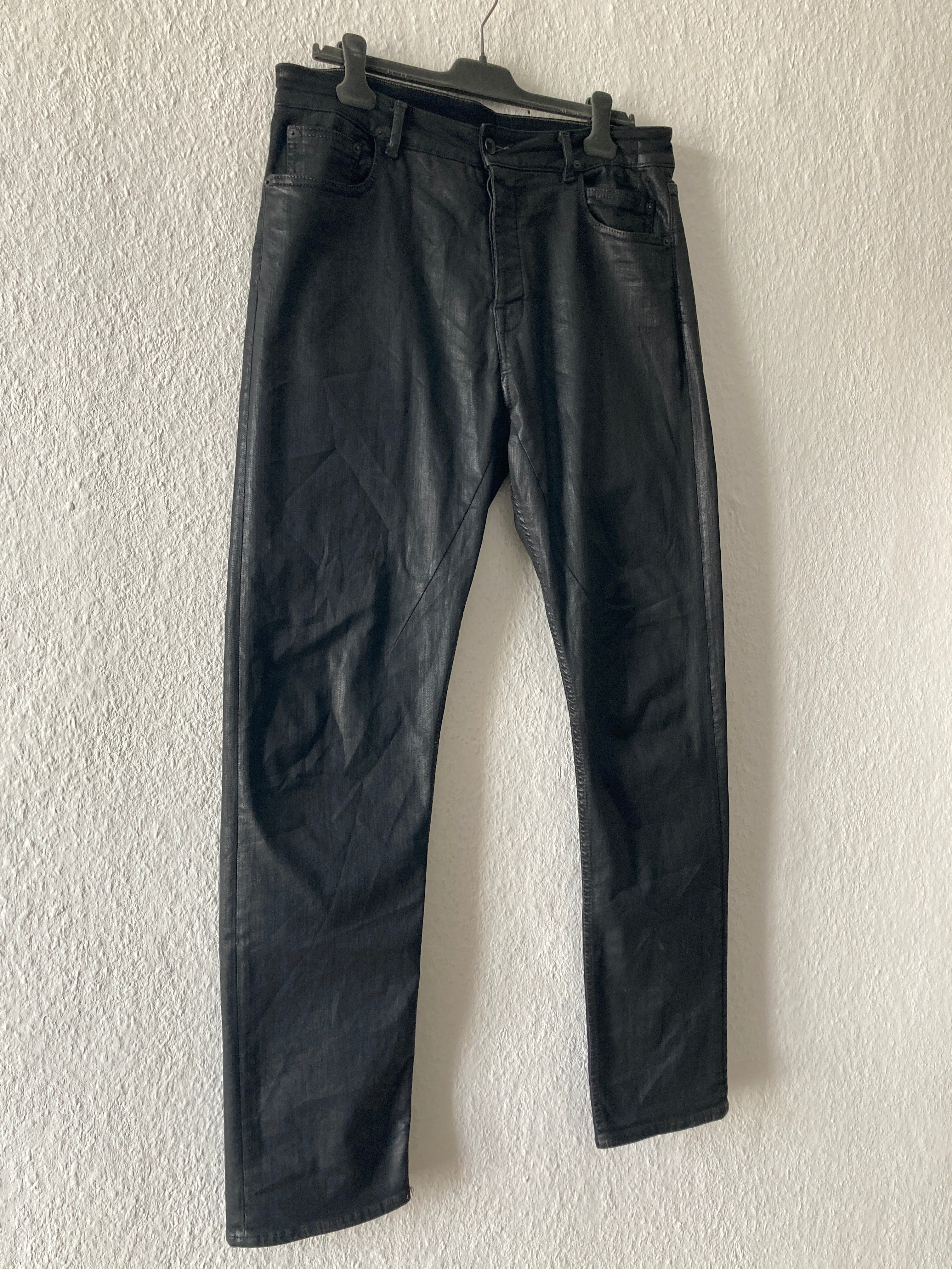 S/S 18 "DIRT" Waxed Torrance Cut Denim Jeans Rick Owens US36