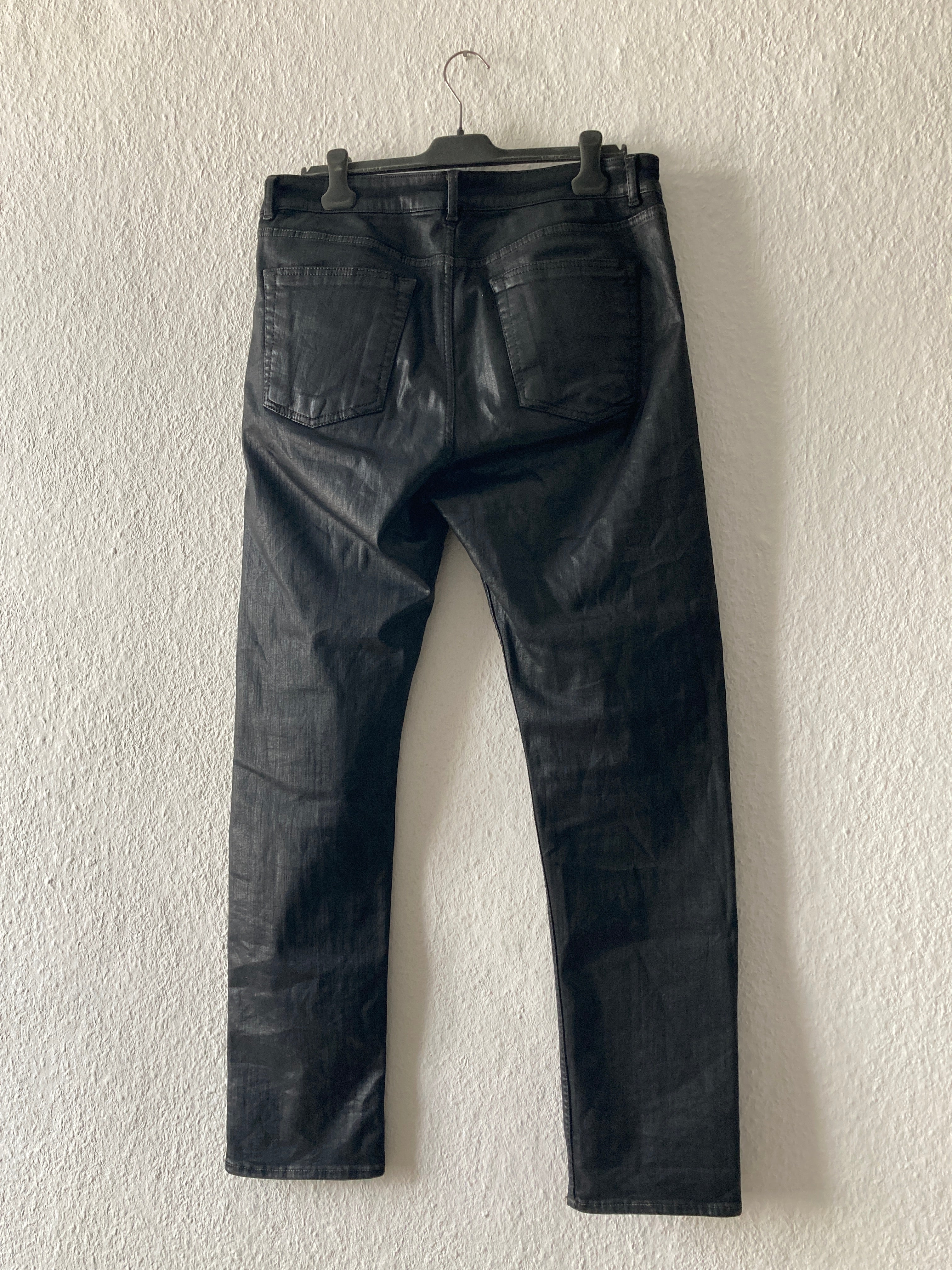 S/S 18 "DIRT" Waxed Torrance Cut Denim Jeans Rick Owens US36