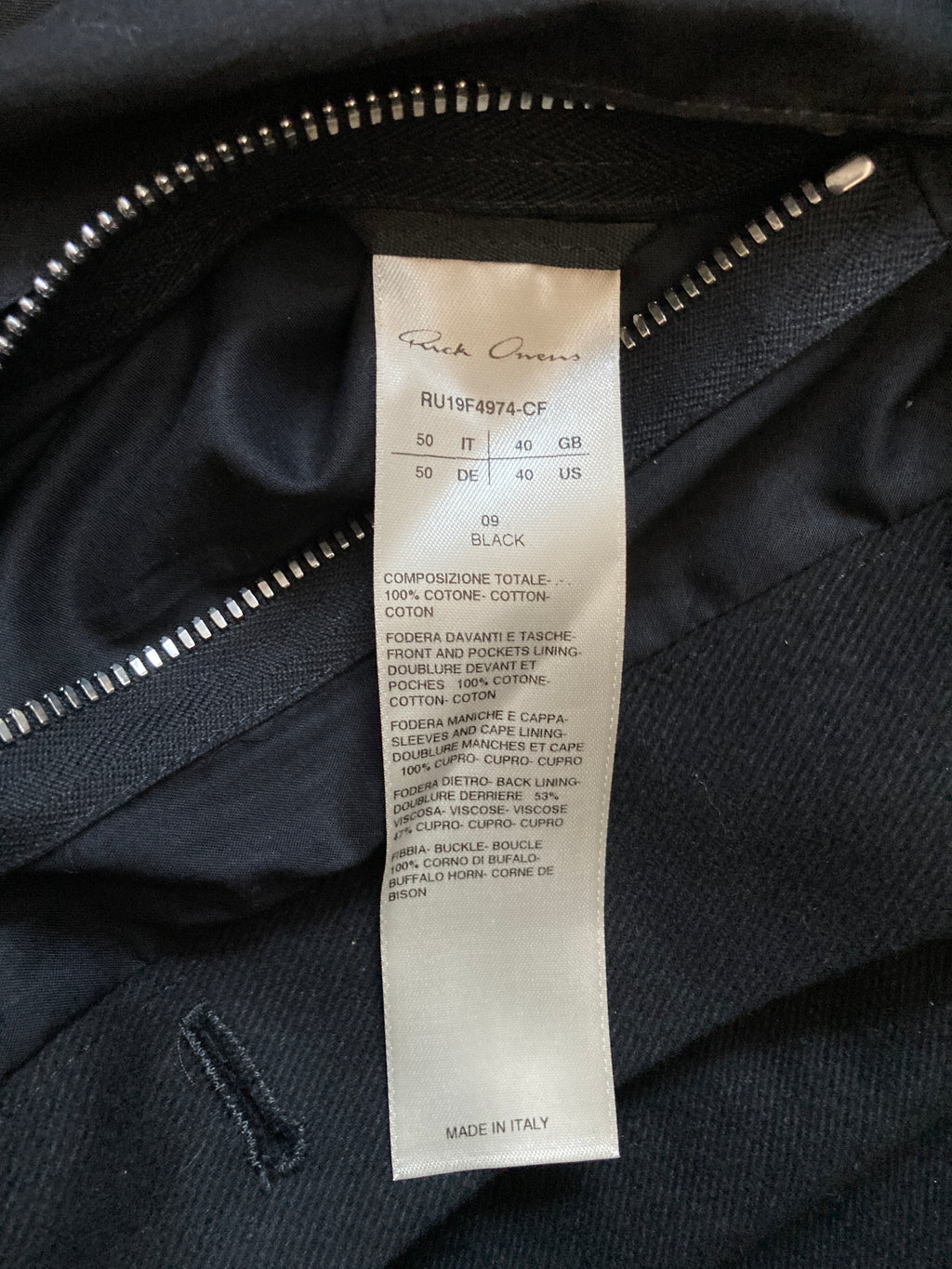 F/W 19 „LARRY“ Paneled Cotton Twill Trench Coat