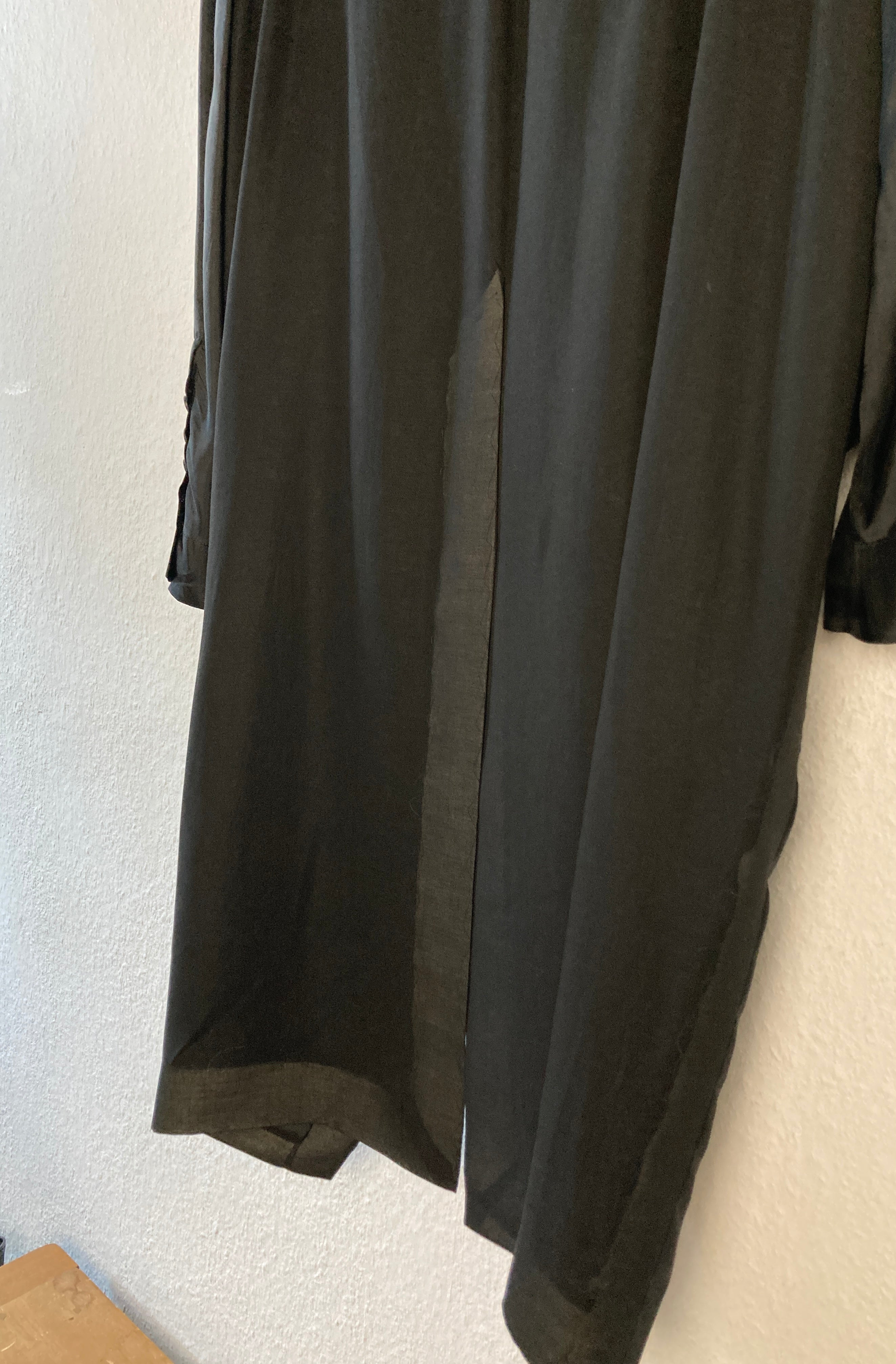 S/S 22 “FOGACHINE” Sample Jumbo Tatlin Wool Semi-Sheer Runway Coat Rick Owens