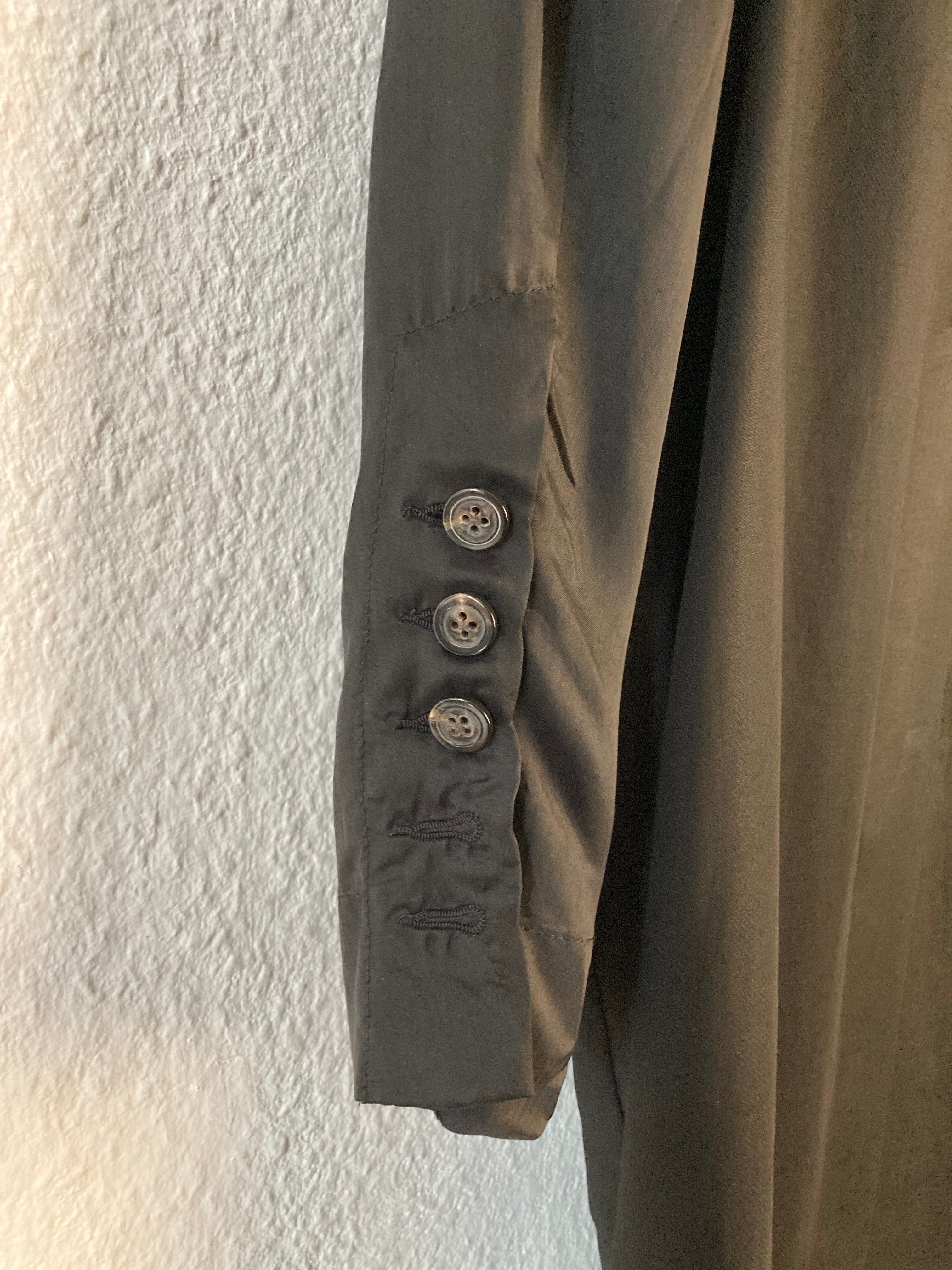 S/S 22 “FOGACHINE” Sample Jumbo Tatlin Wool Semi-Sheer Runway Coat Rick Owens