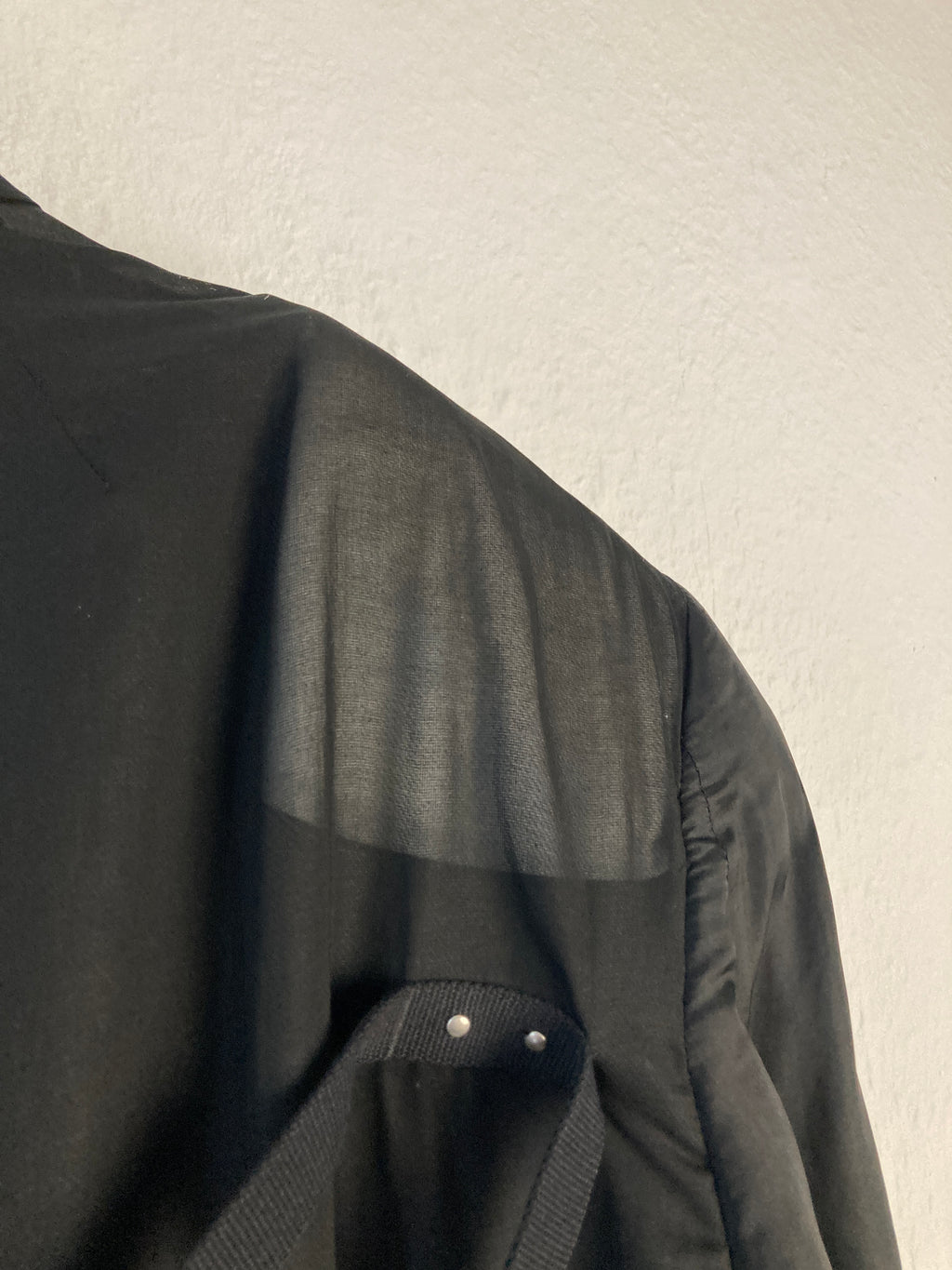 S/S 22 “FOGACHINE” Sample Jumbo Tatlin Wool Semi-Sheer Runway Coat Rick Owens