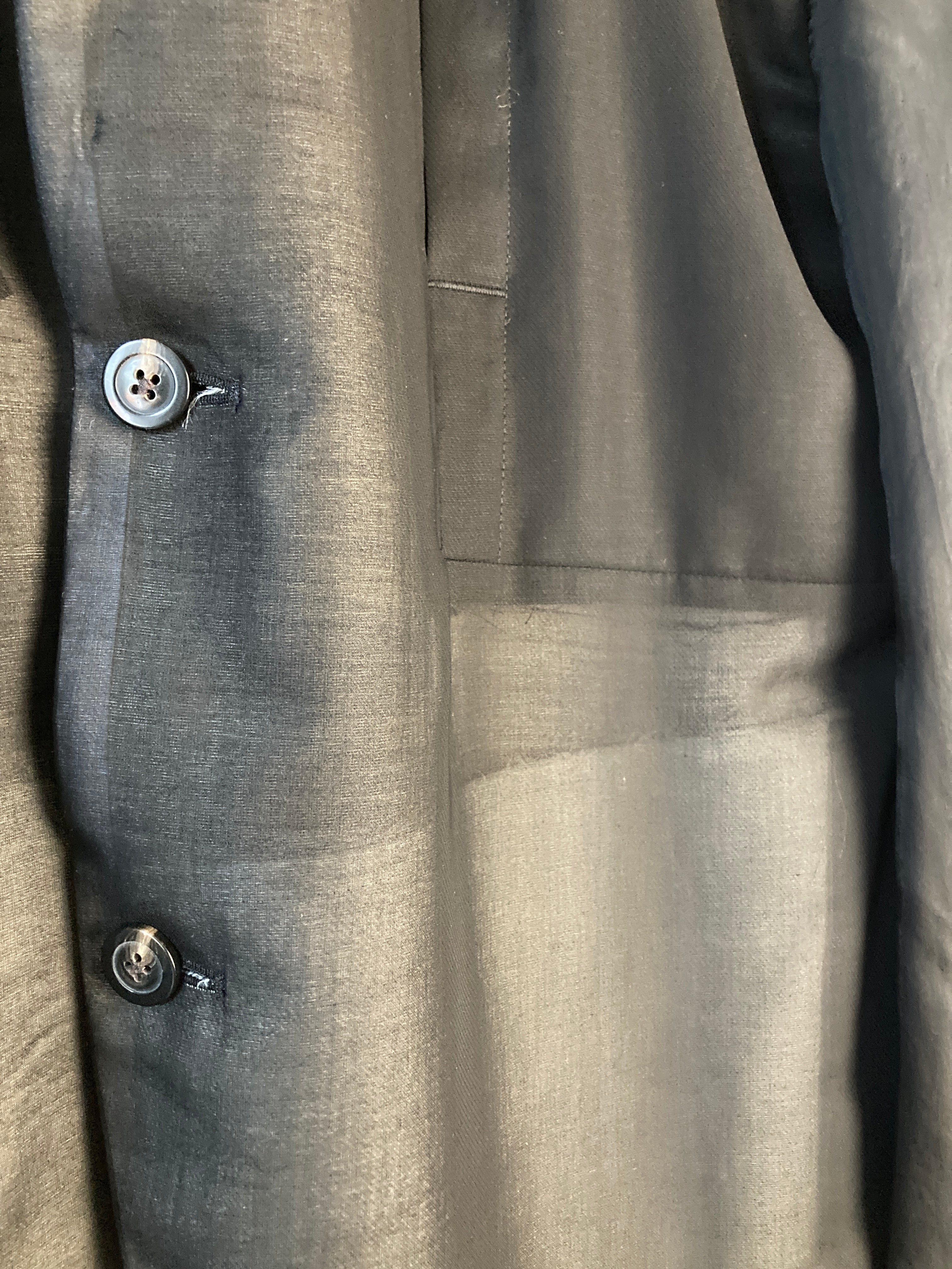 S/S 22 “FOGACHINE” Sample Jumbo Tatlin Wool Semi-Sheer Runway Coat Rick Owens