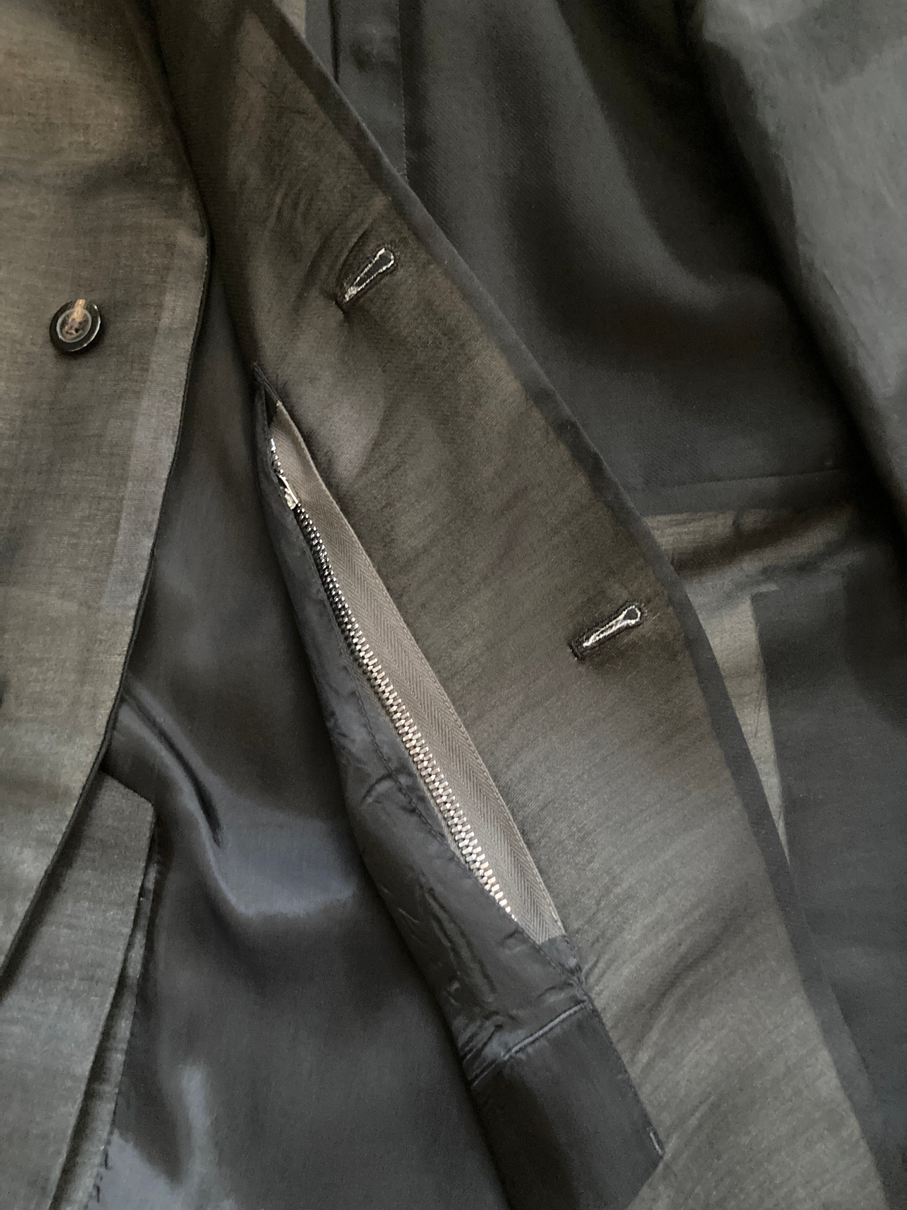 S/S 22 “FOGACHINE” Sample Jumbo Tatlin Wool Semi-Sheer Runway Coat Rick Owens