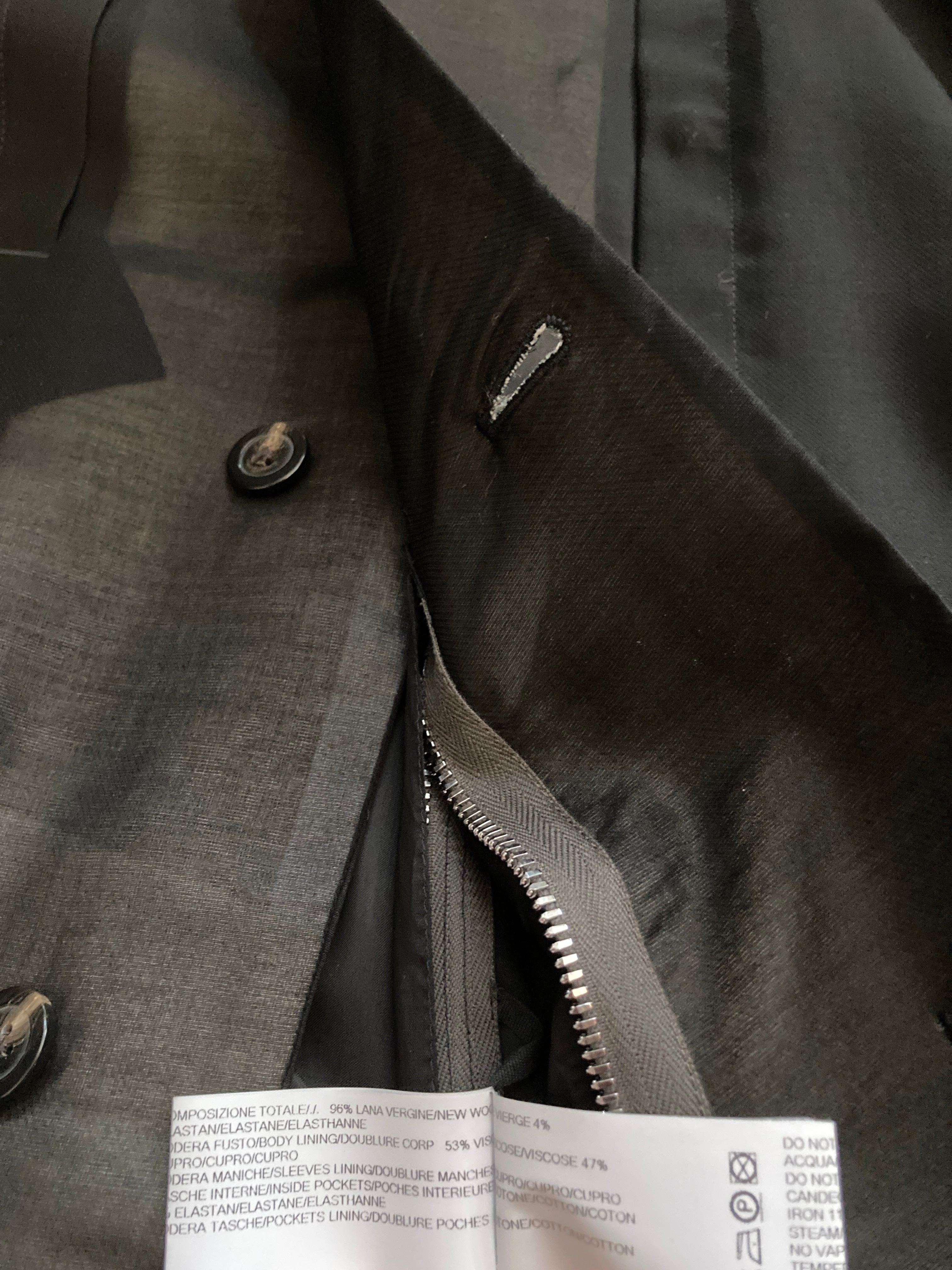 S/S 22 “FOGACHINE” Sample Jumbo Tatlin Wool Semi-Sheer Runway Coat Rick Owens