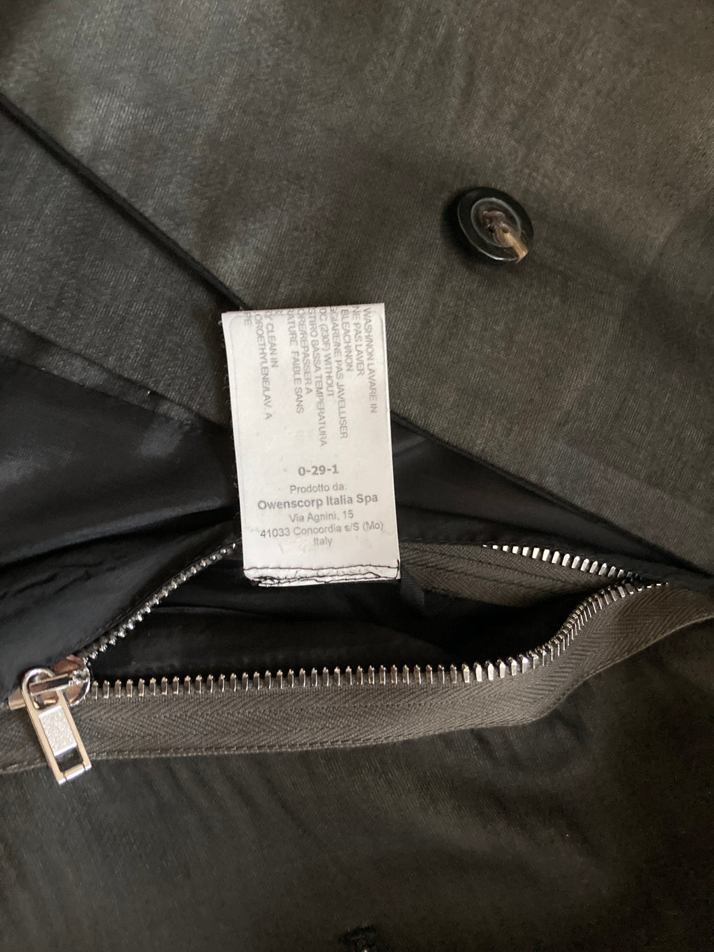 S/S 22 “FOGACHINE” Sample Jumbo Tatlin Wool Semi-Sheer Runway Coat Rick Owens