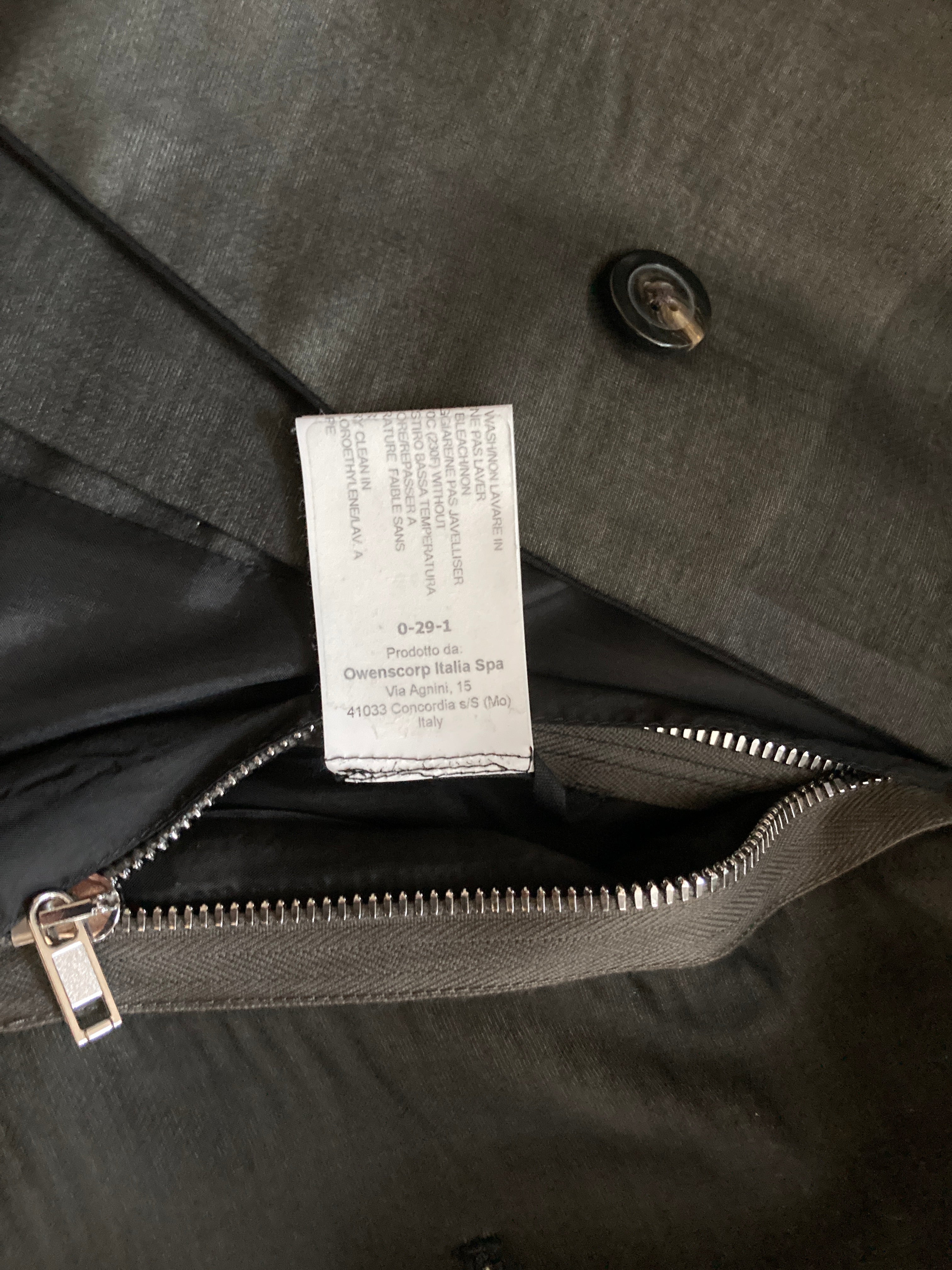 S/S 22 “FOGACHINE” Sample Jumbo Tatlin Wool Semi-Sheer Runway Coat Rick Owens