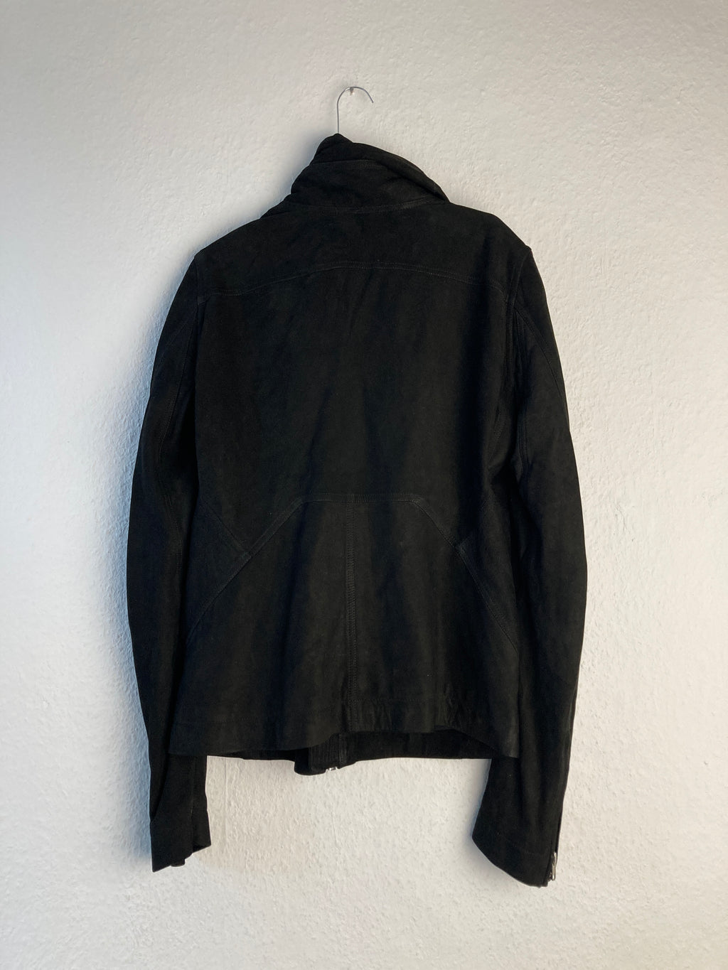 F/W 15 “SPHINX” Mollino Shawl Lamb Leather Suede Jacket