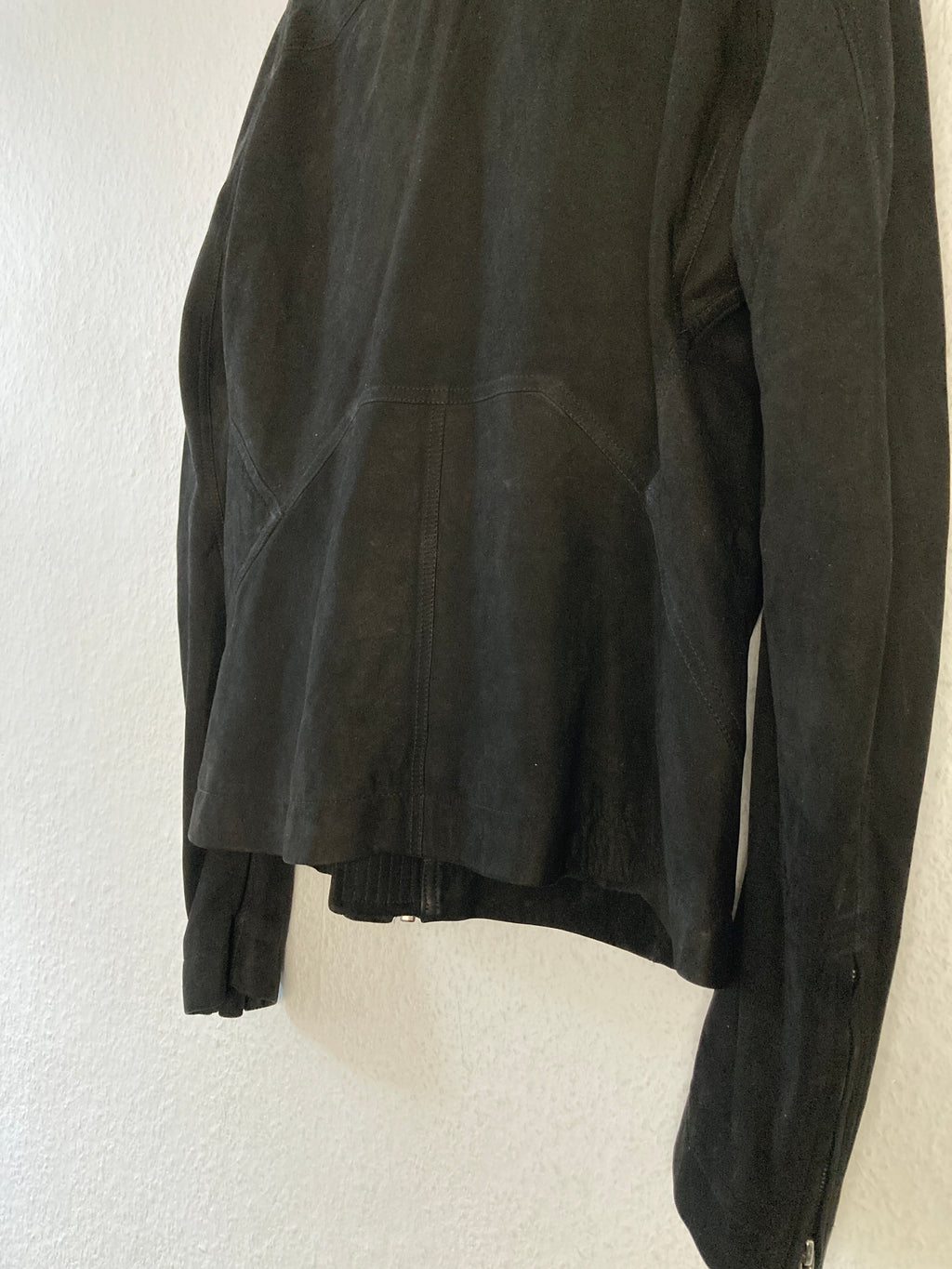F/W 15 “SPHINX” Mollino Shawl Lamb Leather Suede Jacket
