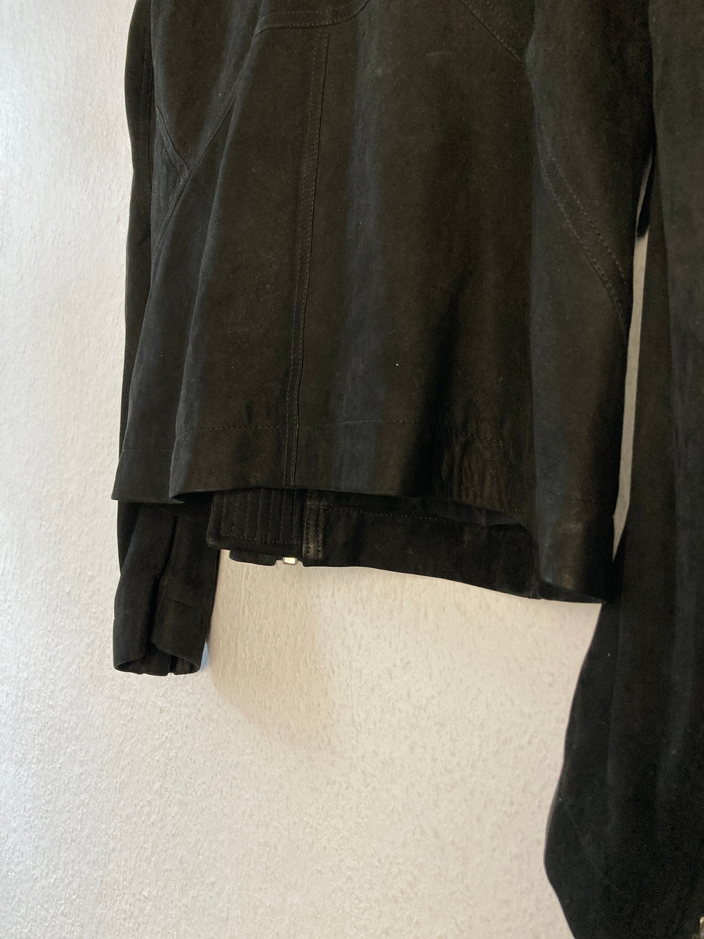 F/W 15 “SPHINX” Mollino Shawl Lamb Leather Suede Jacket
