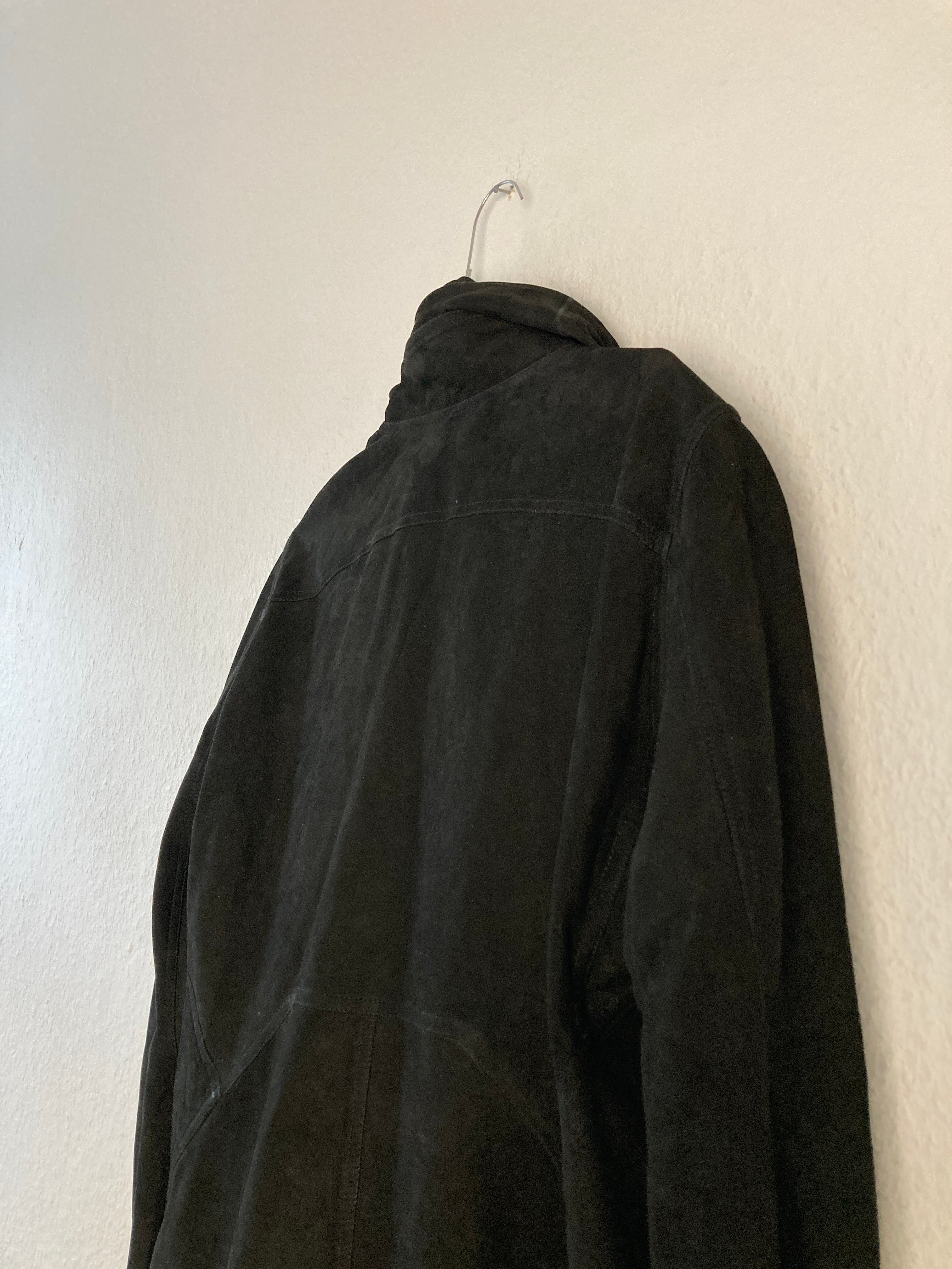 F/W 15 “SPHINX” Mollino Shawl Lamb Leather Suede Jacket