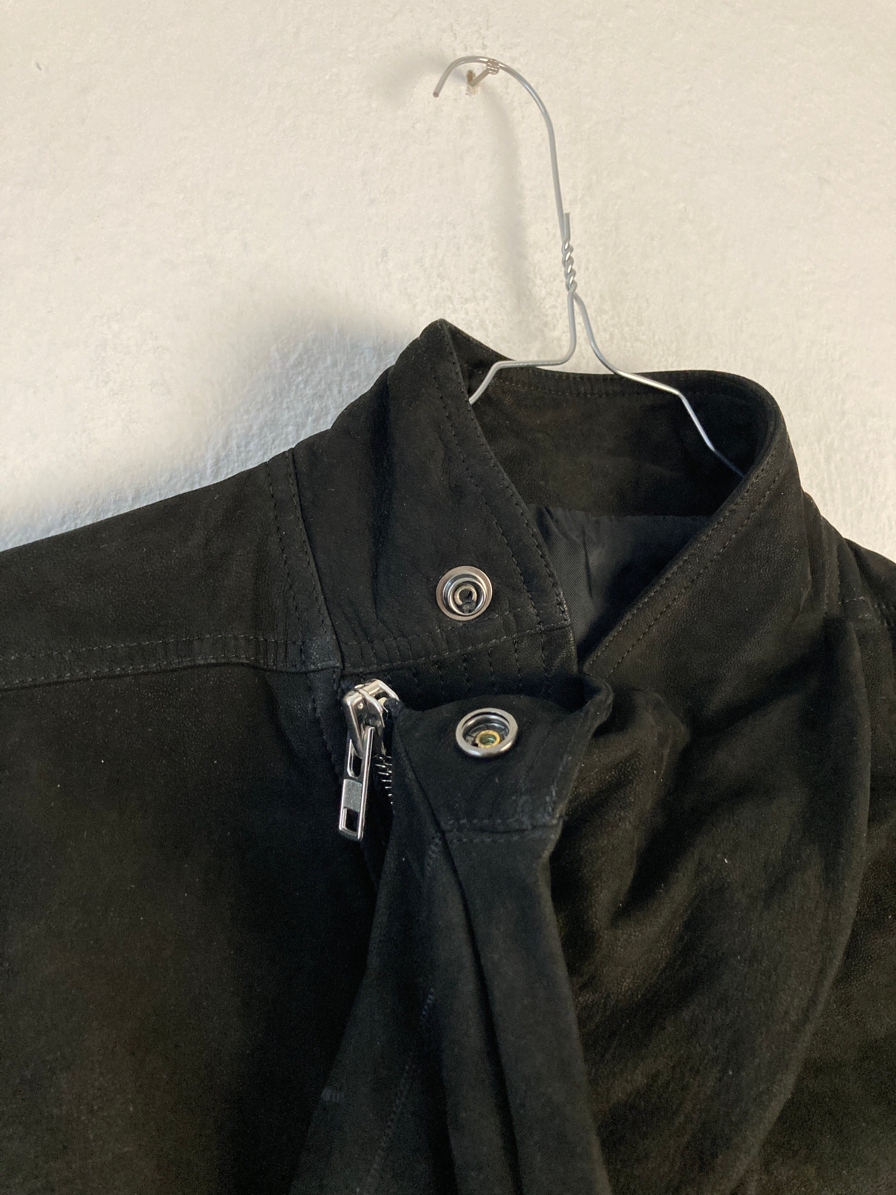 F/W 15 “SPHINX” Mollino Shawl Lamb Leather Suede Jacket