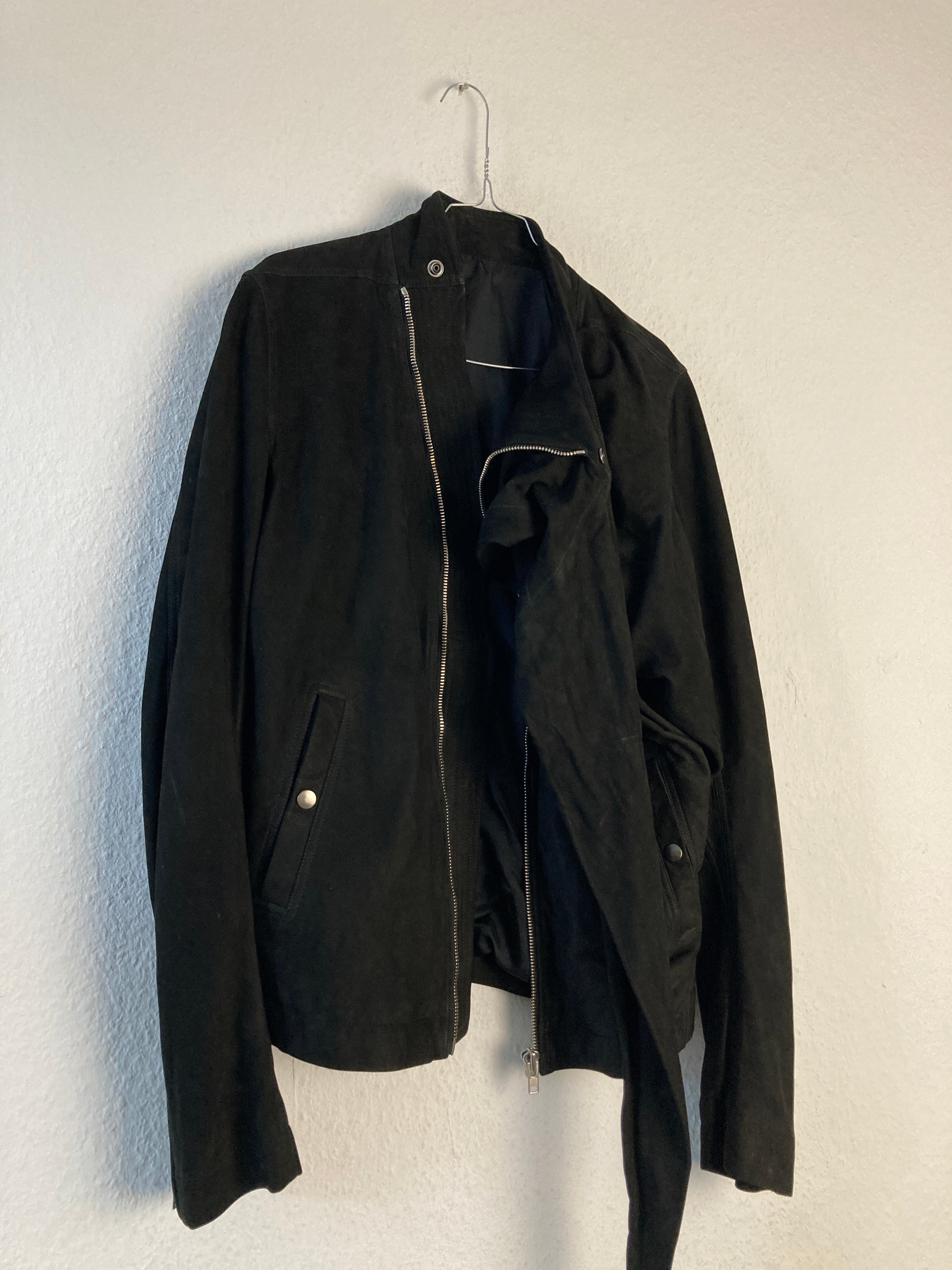F/W 15 “SPHINX” Mollino Shawl Lamb Leather Suede Jacket