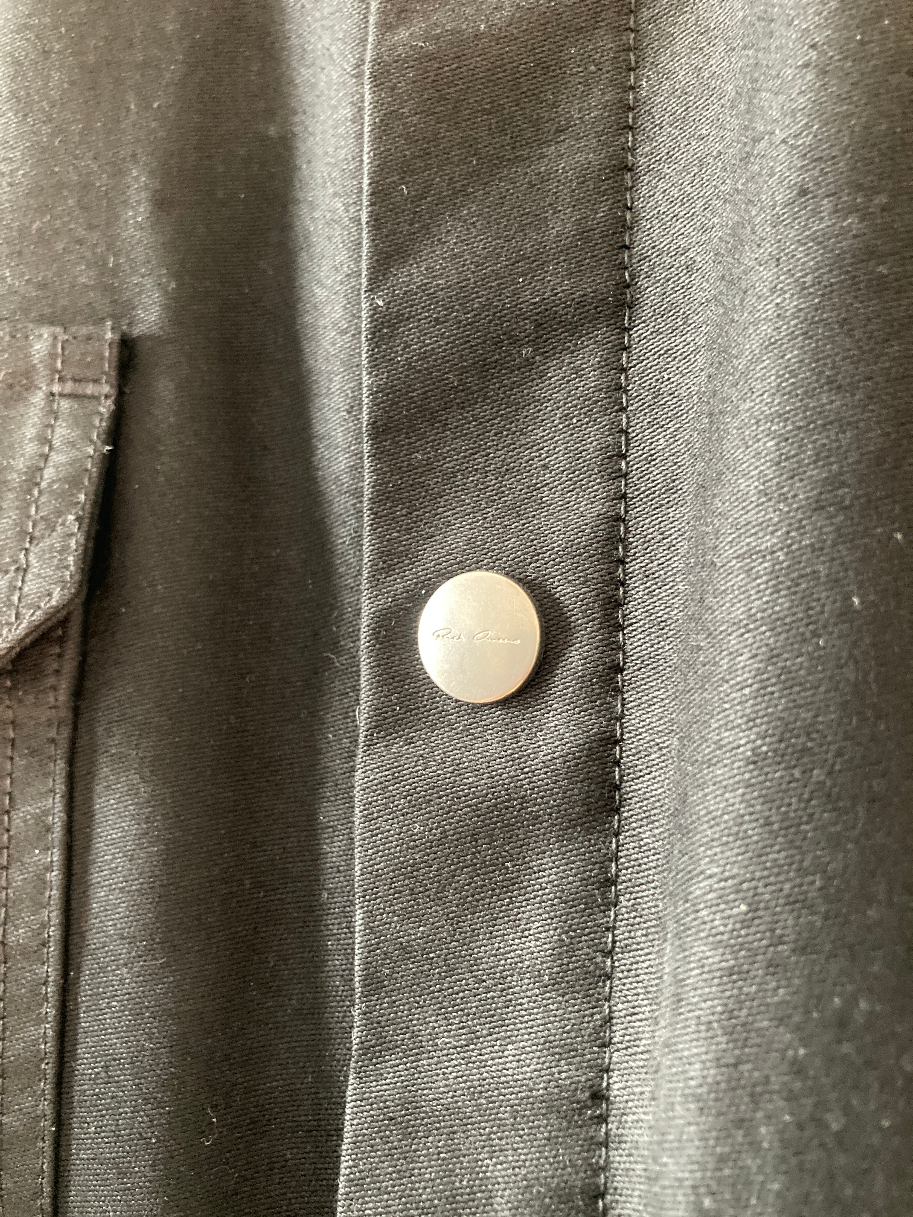 F/W 19 “LARRY” Cashmere & Silk Lined Shirt Jacket Rick Owens IT52/L