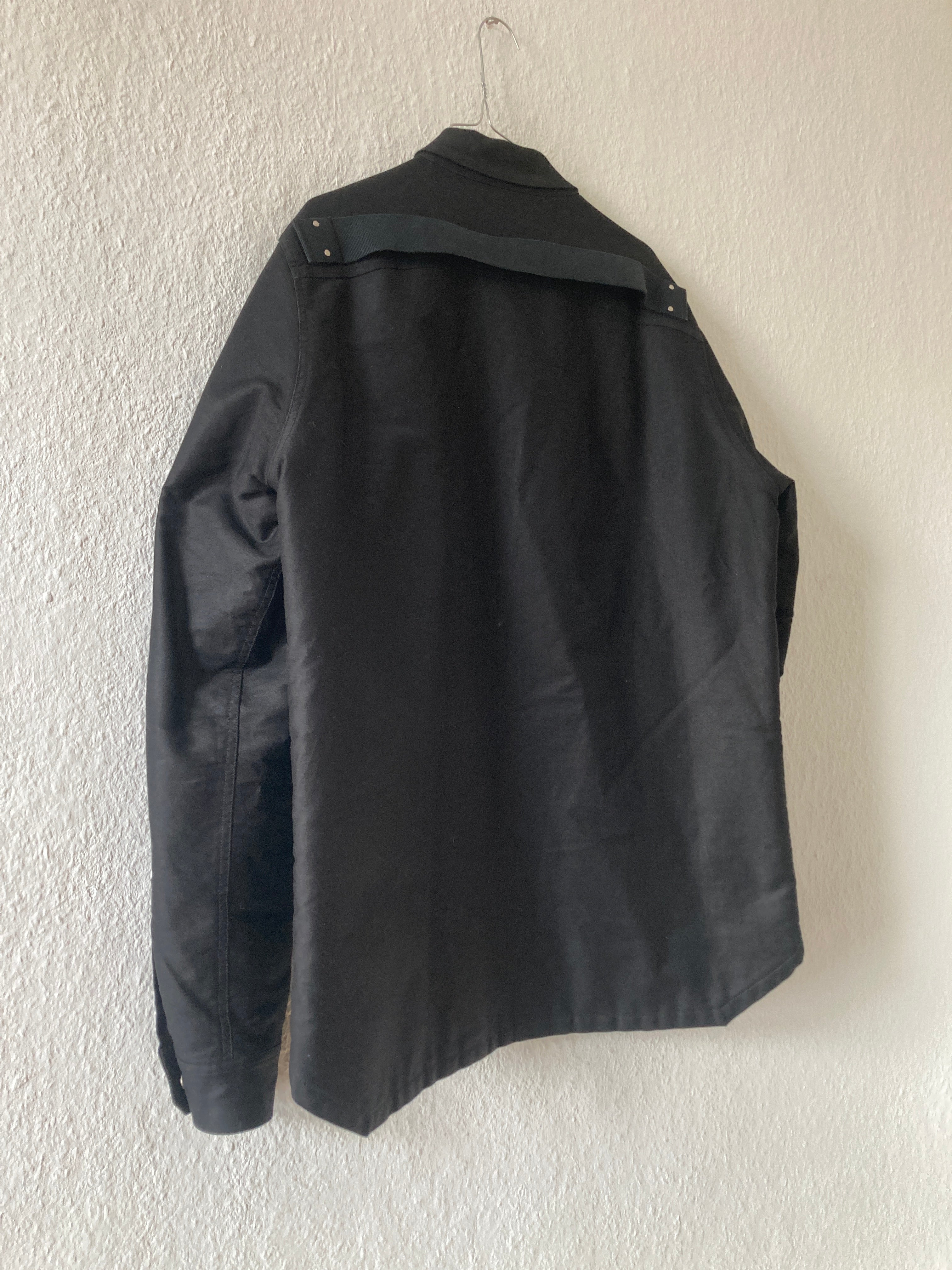 F/W 19 “LARRY” Cashmere & Silk Lined Shirt Jacket Rick Owens IT52/L