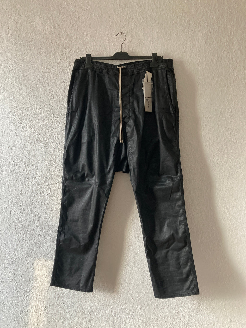 NWT - S/S 19 "BABEL" Waxed SBW Drop-Crotch Drawstring Pants XXL
