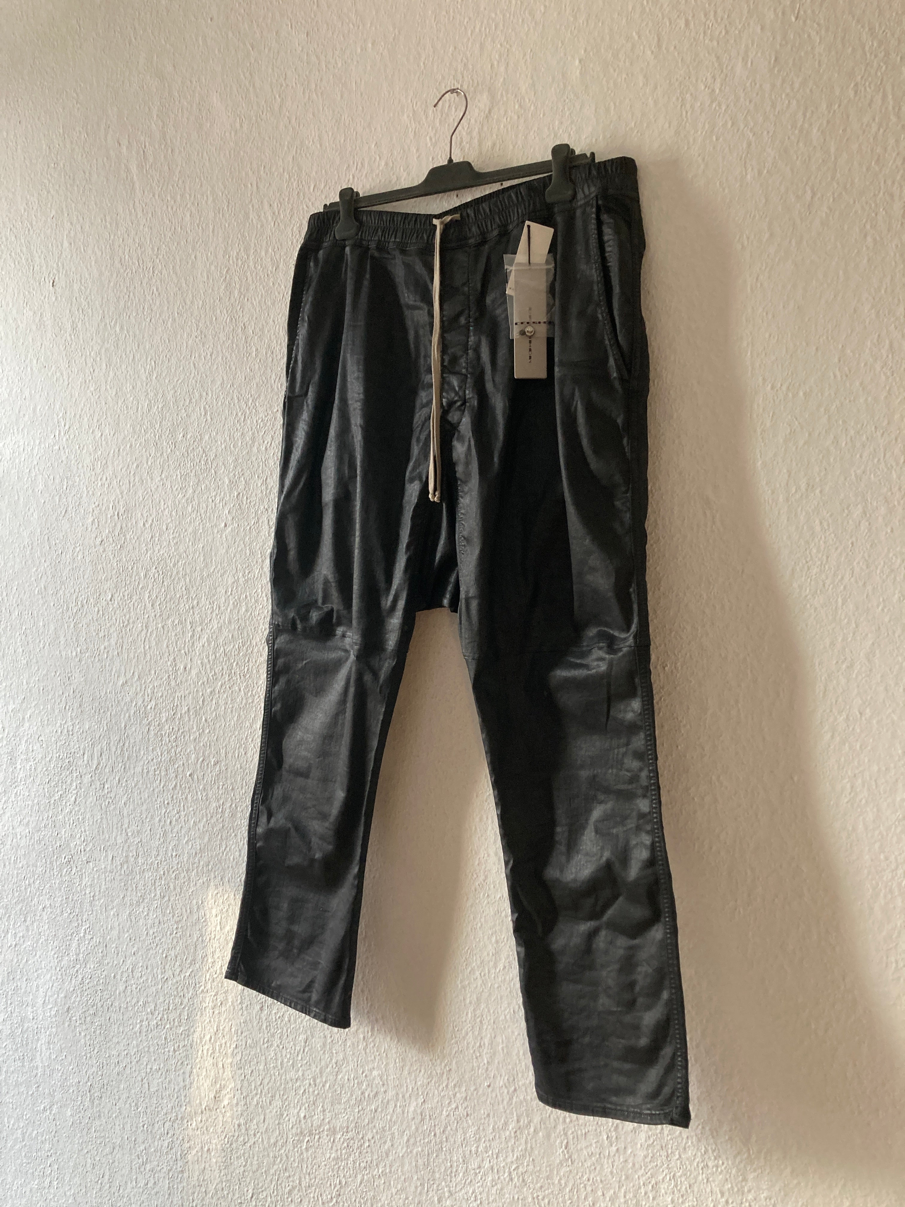 NWT - S/S 19 "BABEL" Waxed SBW Drop-Crotch Drawstring Pants XXL