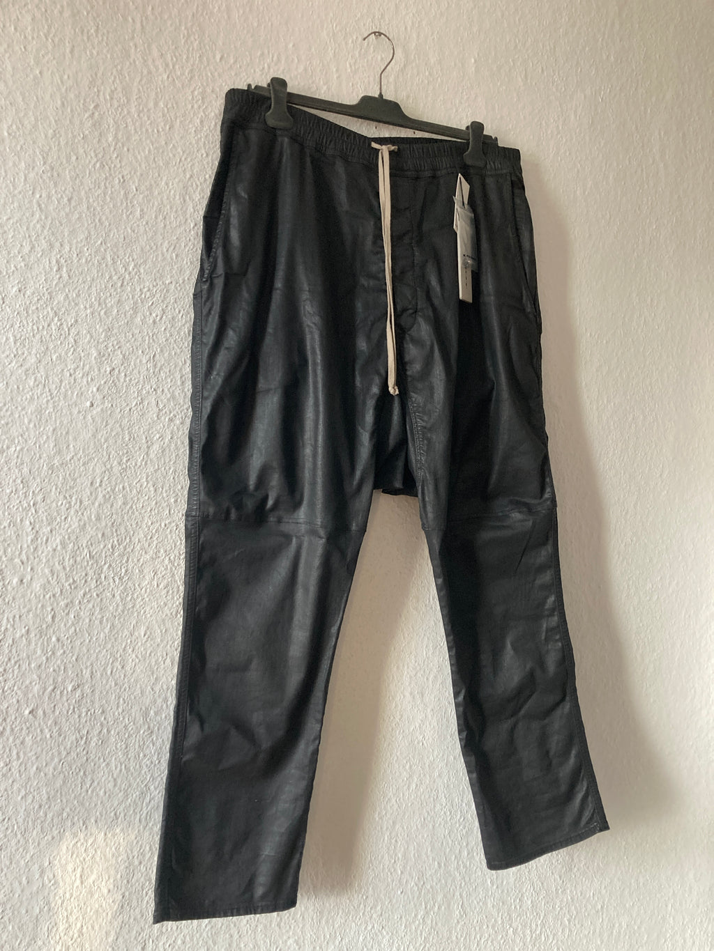 NWT - S/S 19 "BABEL" Waxed SBW Drop-Crotch Drawstring Pants XXL