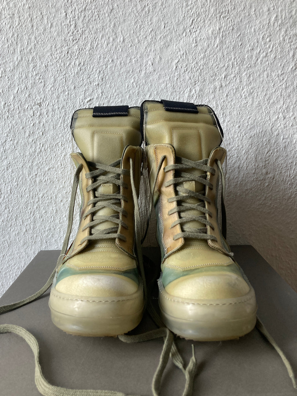 S/S 19 "BABEL" Transparent "Swamp" Geobaskets Rick Owens IT42/US 9