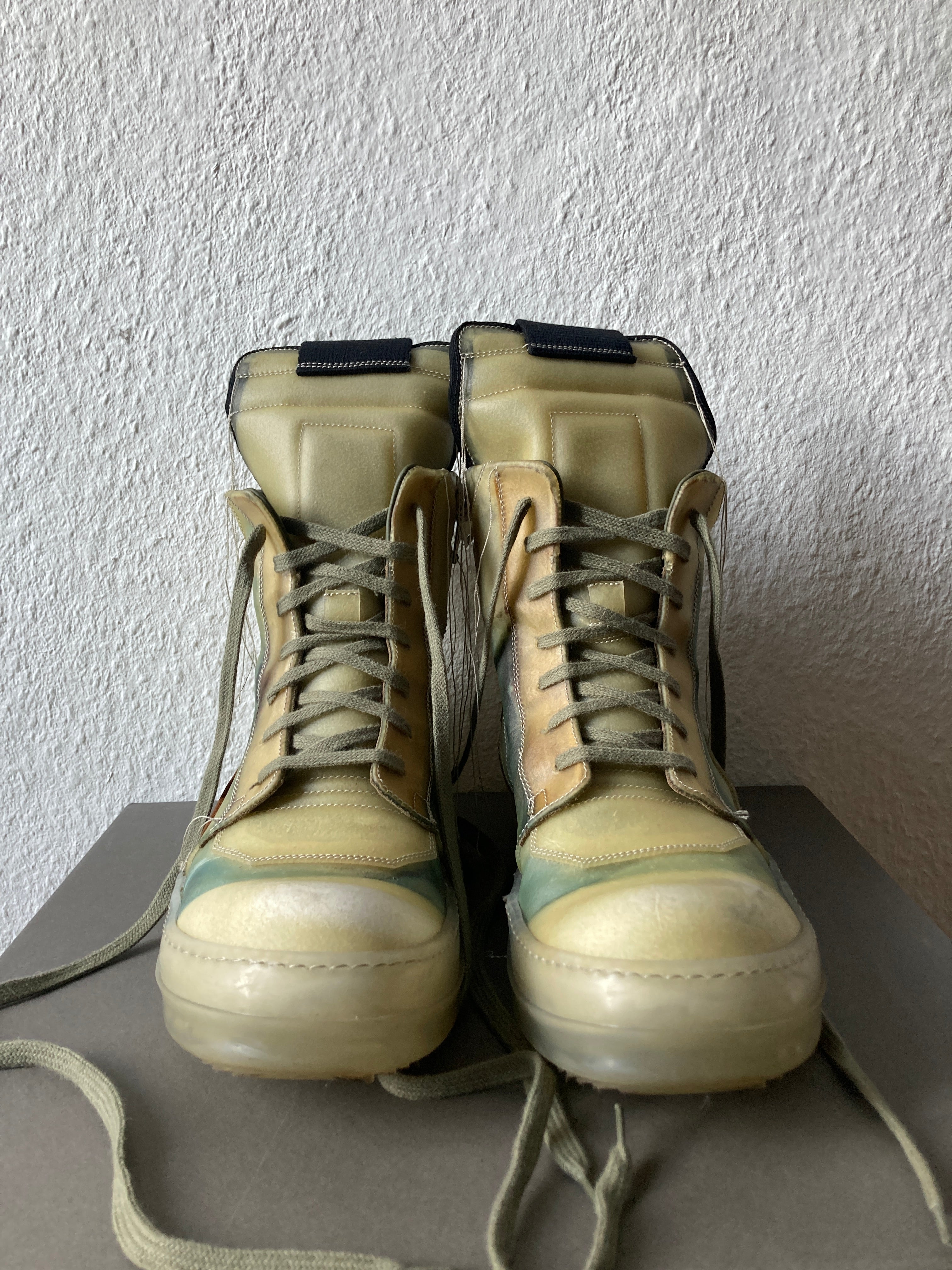 S/S 19 "BABEL" Transparent "Swamp" Geobaskets Rick Owens IT42/US 9