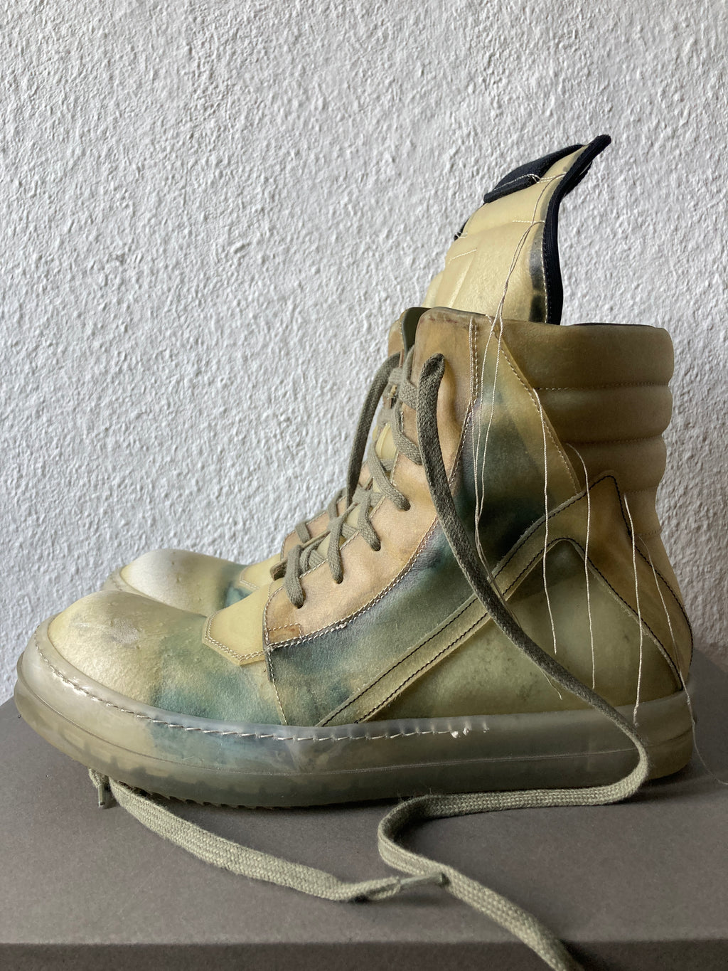 S/S 19 "BABEL" Transparent "Swamp" Geobaskets Rick Owens IT42/US 9