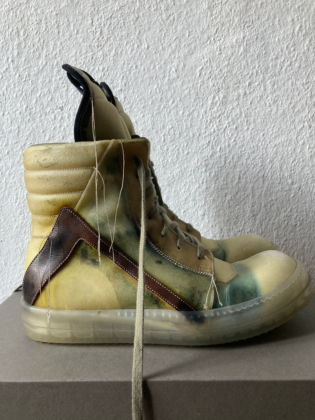 S/S 19 "BABEL" Transparent "Swamp" Geobaskets Rick Owens IT42/US 9