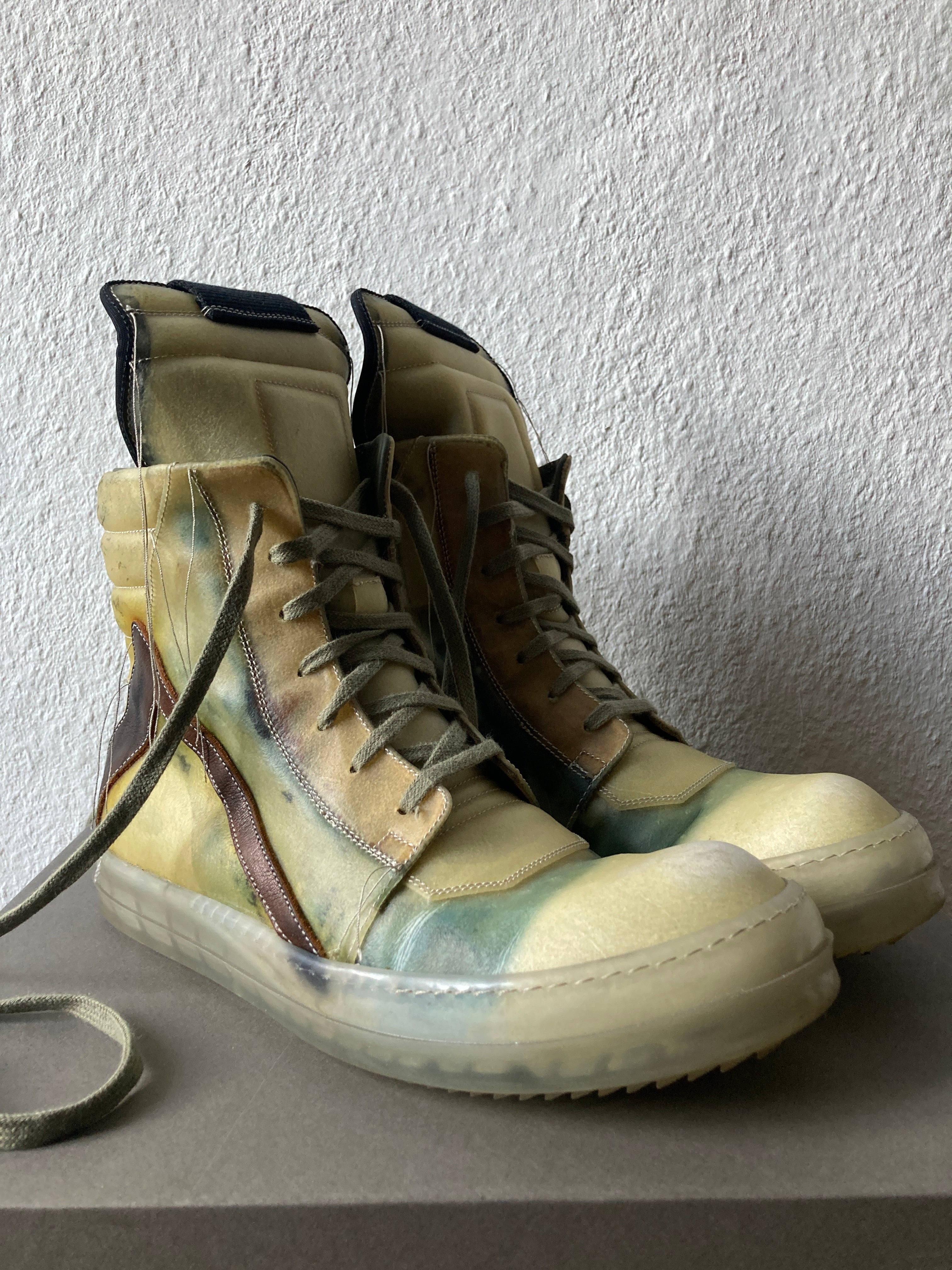 S/S 19 "BABEL" Transparent "Swamp" Geobaskets Rick Owens IT42/US 9